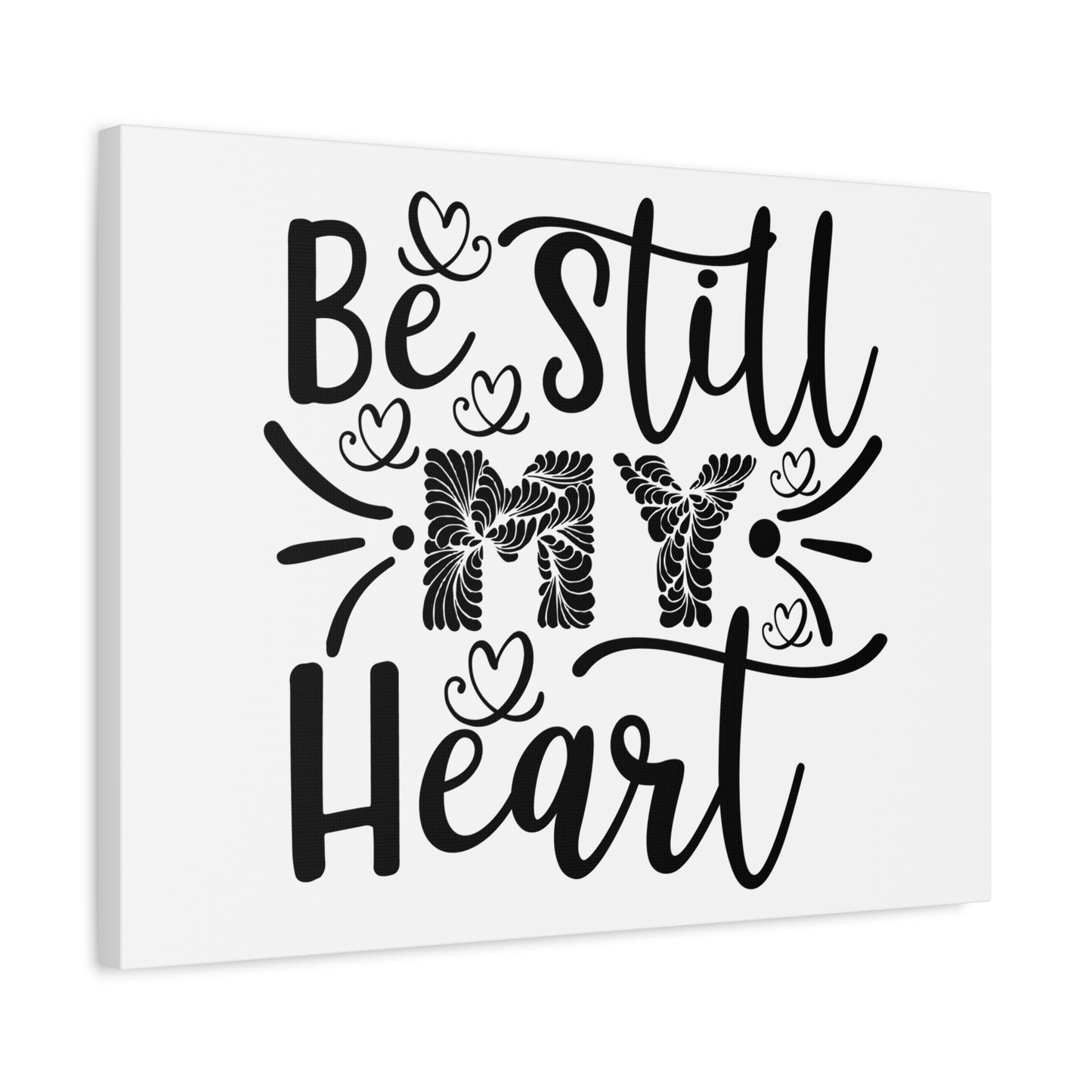 Scripture Canvas My Heart Psalm 37:7 Christian Wall Art Print Ready to Hang