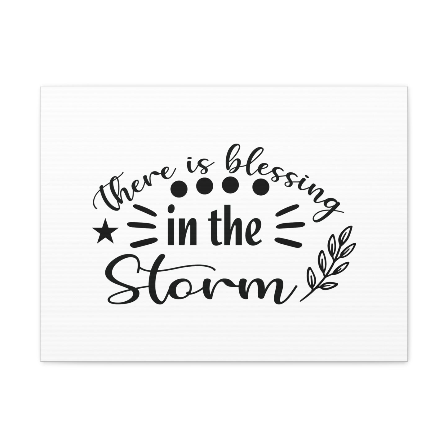 There Is Blessing In The Storm Ephesians 5:20 Christian Wall Art Bible Verse Print Ready to Hang