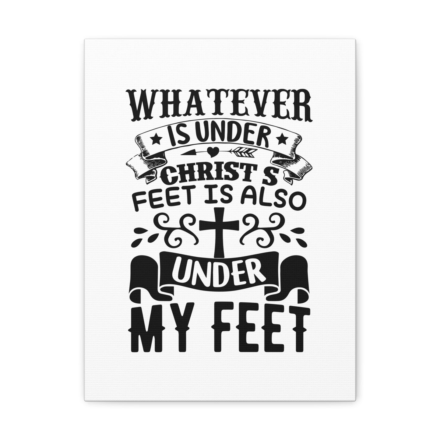Under Christ 1 Corinthians 15:27 Christian Wall Art Bible Verse Print Ready to Hang