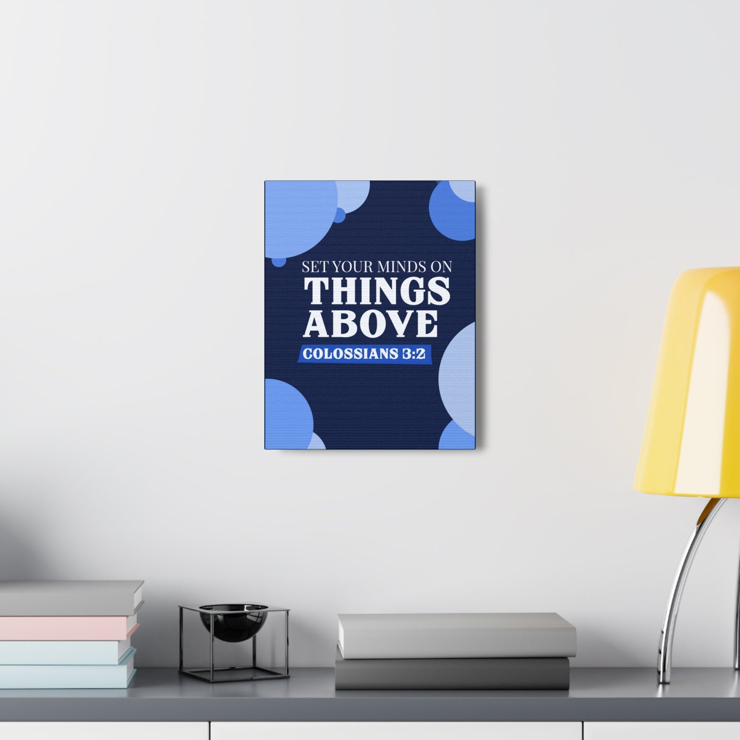 Things Above Colossians 3:2 Christian Wall Art Bible Verse Print Ready to Hang