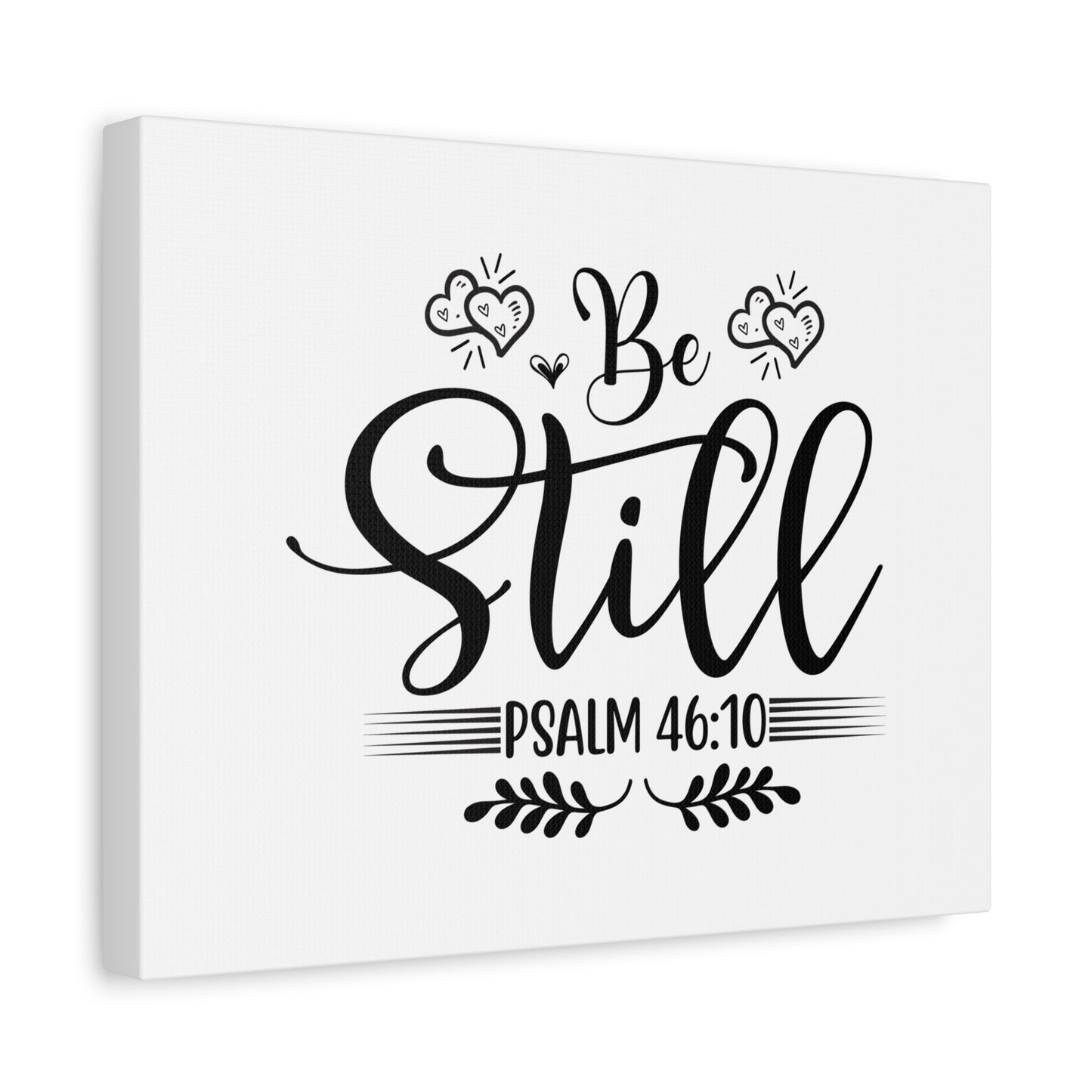 Scripture Canvas Be Still Psalm 46:10 Christian Wall Art Bible Verse Print Ready to Hang