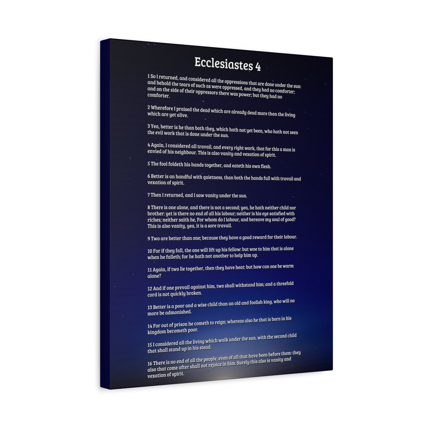 Scripture Walls Consider All Oppressions Ecclesiastes 4 Bible Verse Canvas Christian Wall Art Ready to Hang