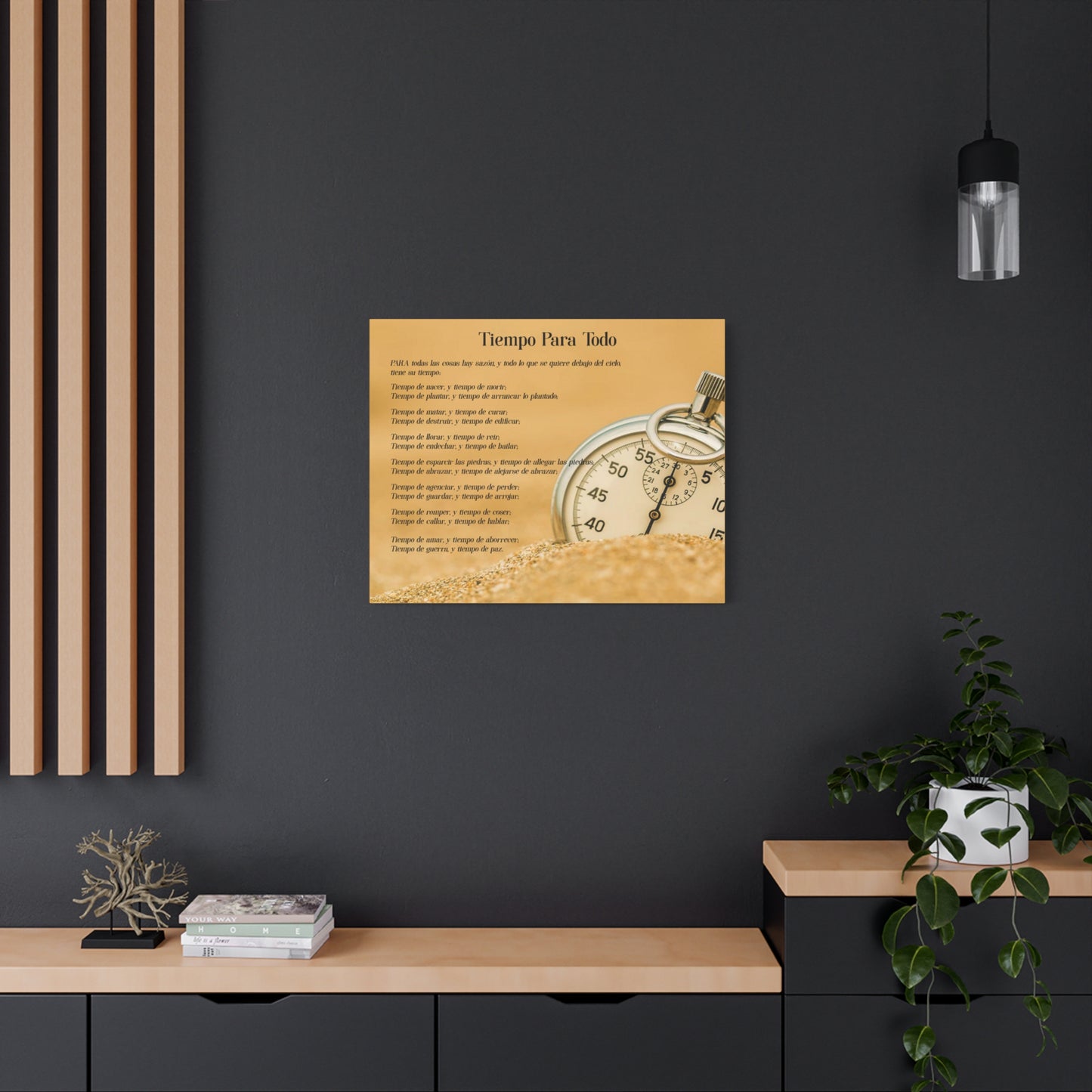 Scripture Walls Tiempo Para Todo Eclesiastés 3:5 Cuadros Cristianos Para Pared En Español, Christian Wall Decor In Spanish, Arte de Jesucristo,