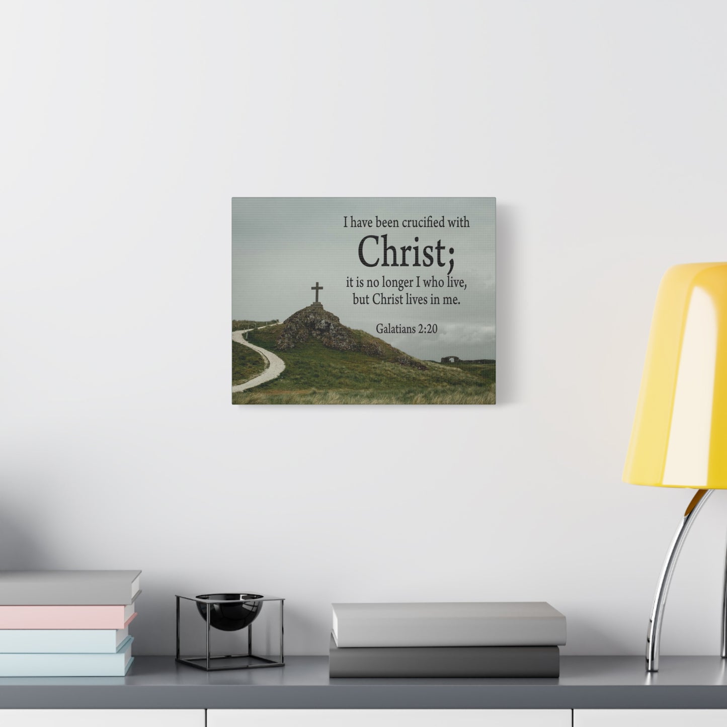 Scripture Walls Canvas No Longer I But Christ Galatians 2:20 Wall Art Christian Home Decor