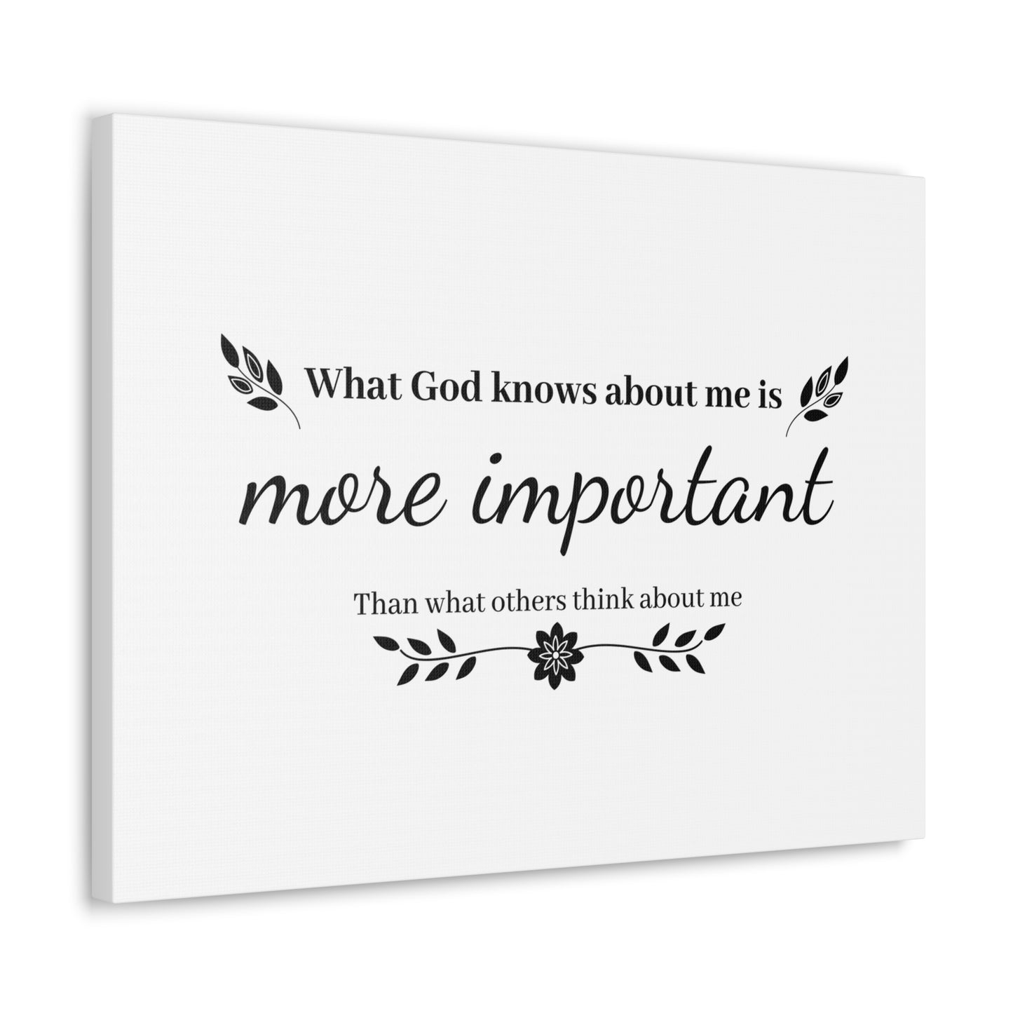 What God Knows About Me Is More Important Jeremiah 29:11 Christian Wall Art Bible Verse Print Ready to Hang
