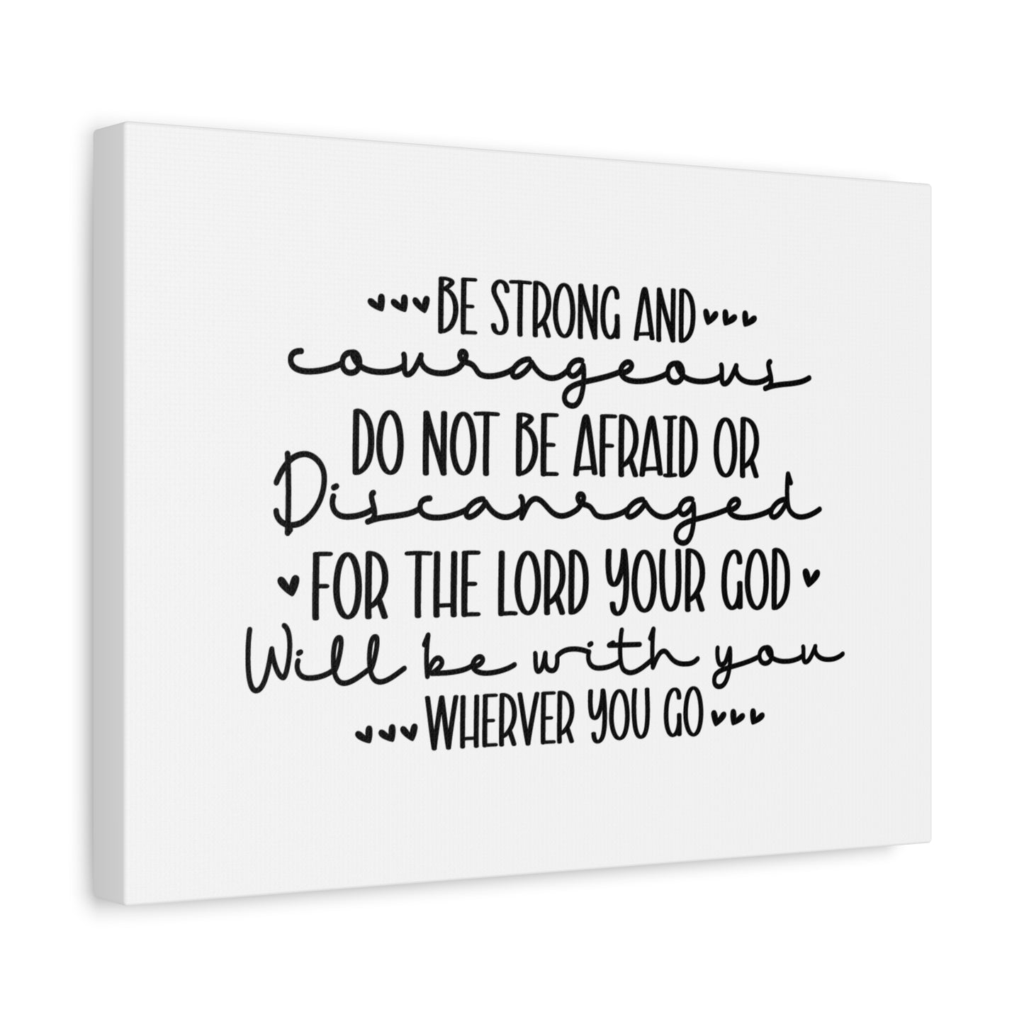 Scripture Canvas The Lord Your God Psalm 119:28 Christian Wall Art Bible Verse Print Ready to Hang
