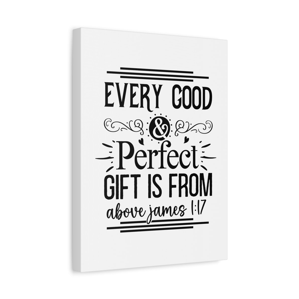 Scripture Walls Perfect Gift James 1:17 Bible Verse Canvas Christian Wall Art Ready to Hang Unframed