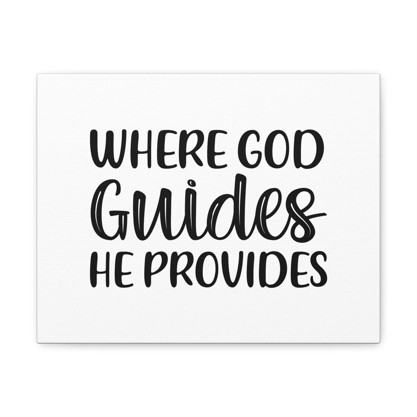 Where God Guides, He Provides 1 Corinthians 10:13 Christian Wall Art Bible Verse Print Ready to Hang