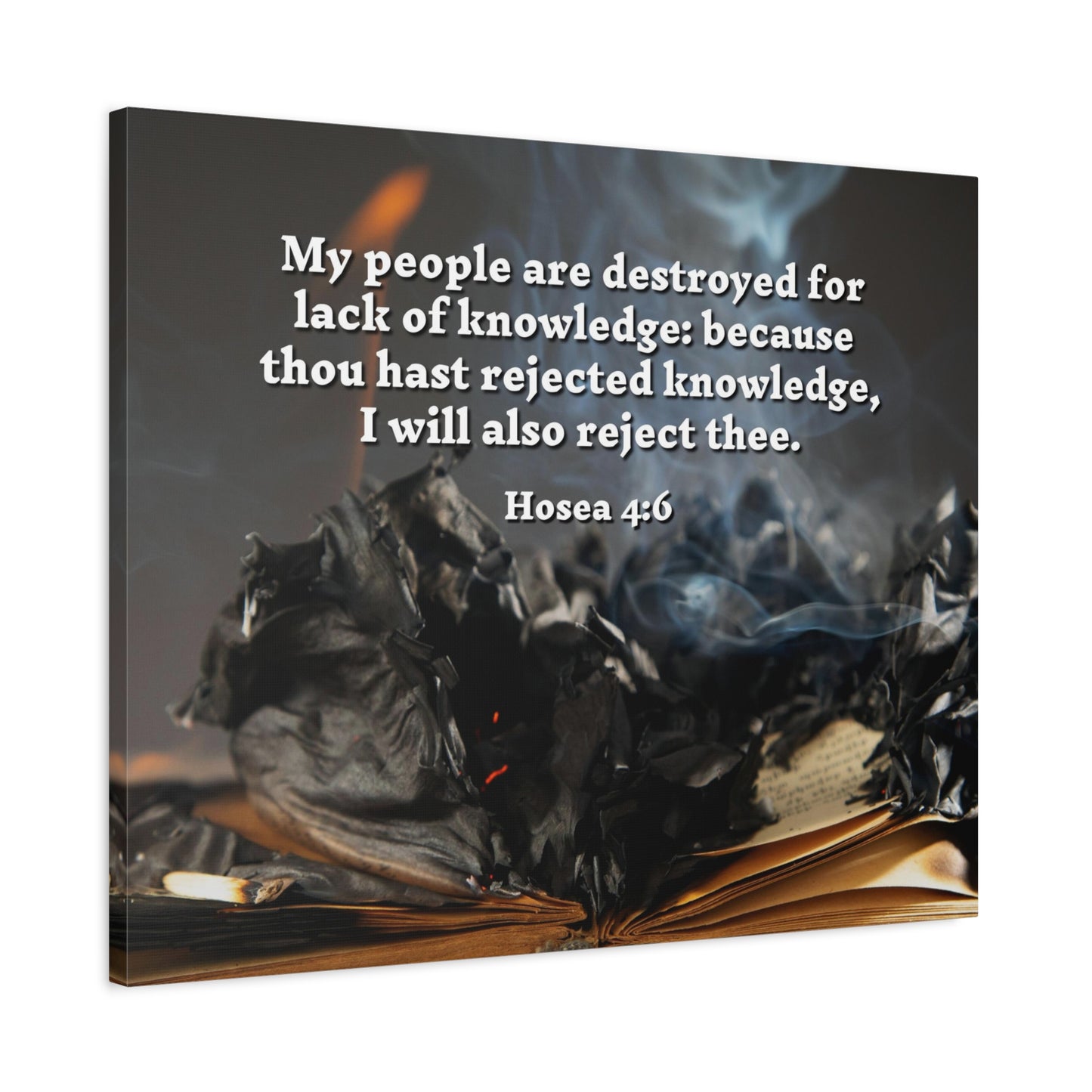 Scripture Walls My People Hosea 4:6 Bible Verse Canvas Christian Wall Art Ready to Hang