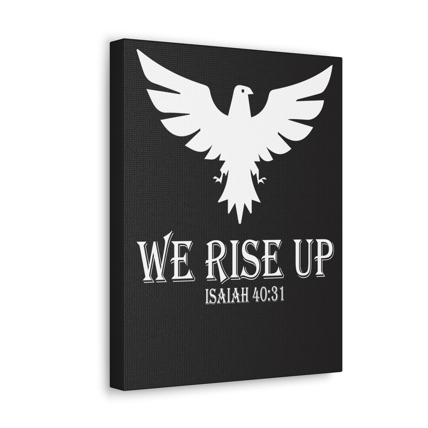 We Rise Up Isaiah 40:31 Bible Verse Canvas Christian Wall Art Ready To Hang
