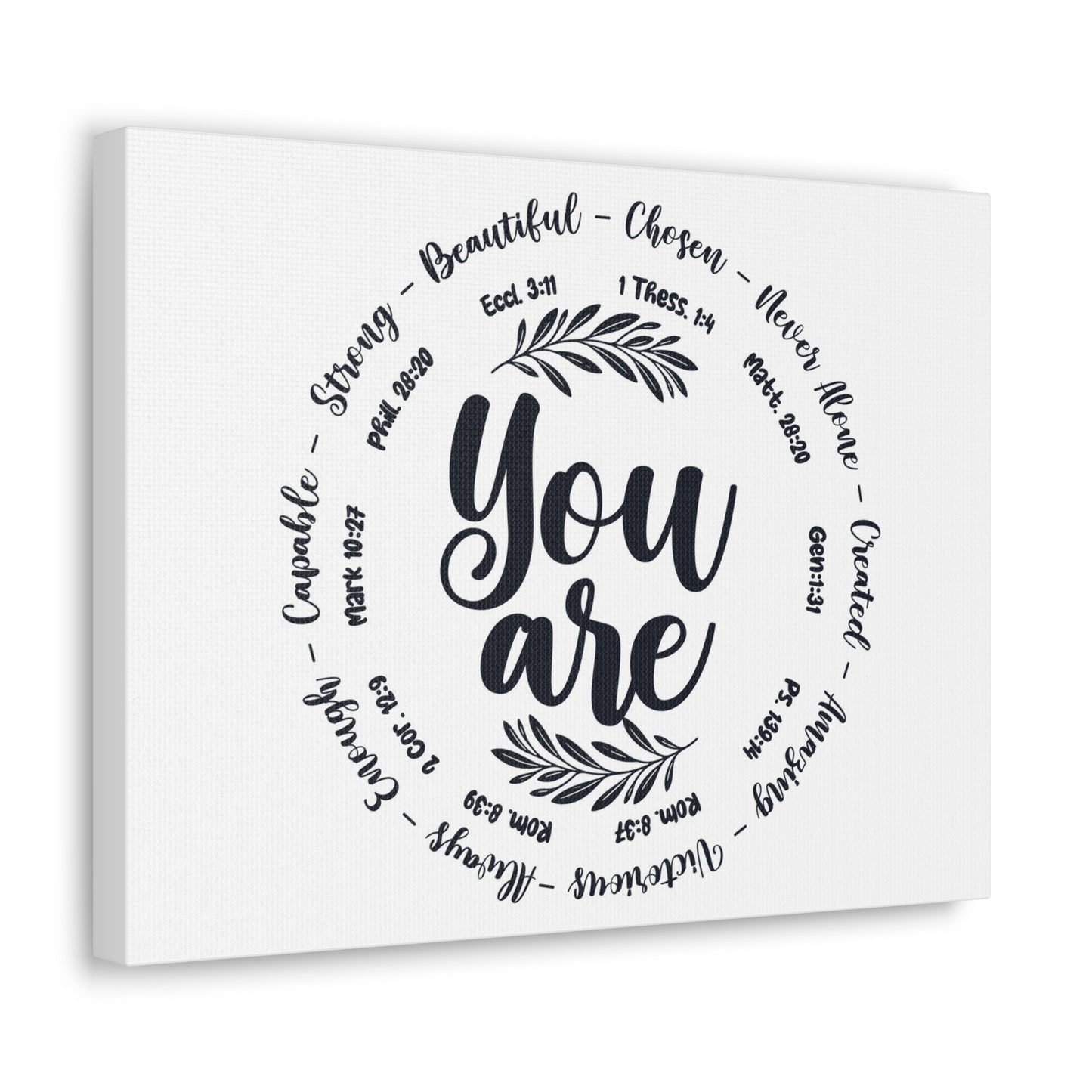 You Are What God Says You Are Bible Verse Canvas Christian Wall Art Ready to Hang Unframed