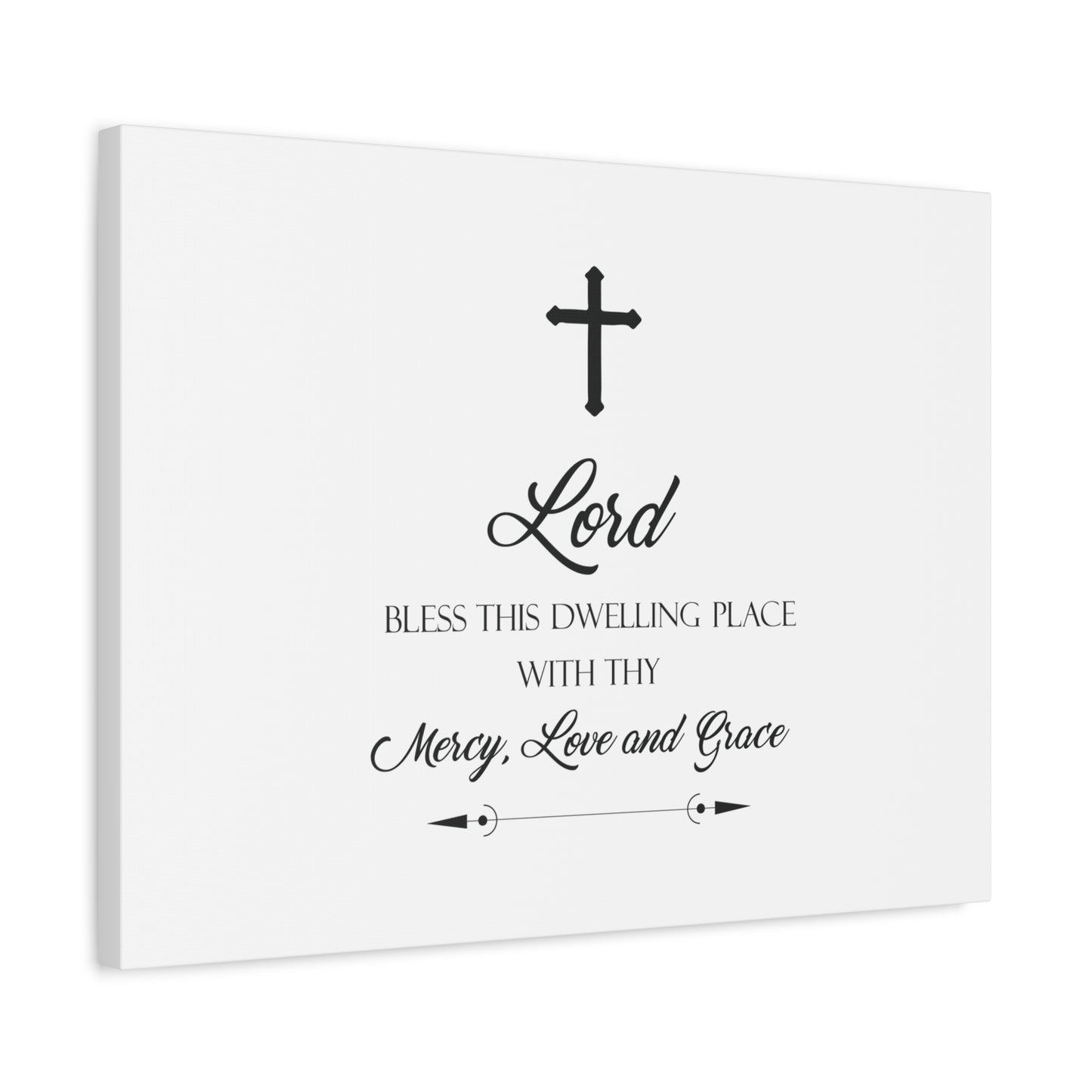 Scripture Canvas Lord Bless This Dwelling Place Psalm 23:6 Christian Wall Art Bible Verse Print Ready to Hang