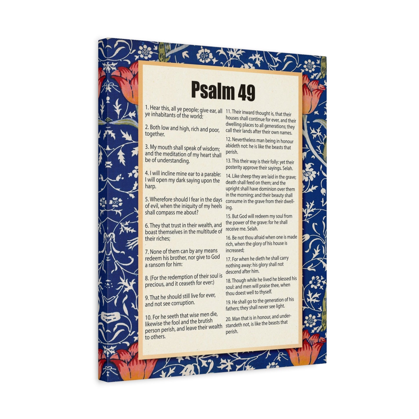 Scripture Walls Riches Will Not Last Psalm 49:17 Christian Wall Art Bible Verse Print Ready to Hang