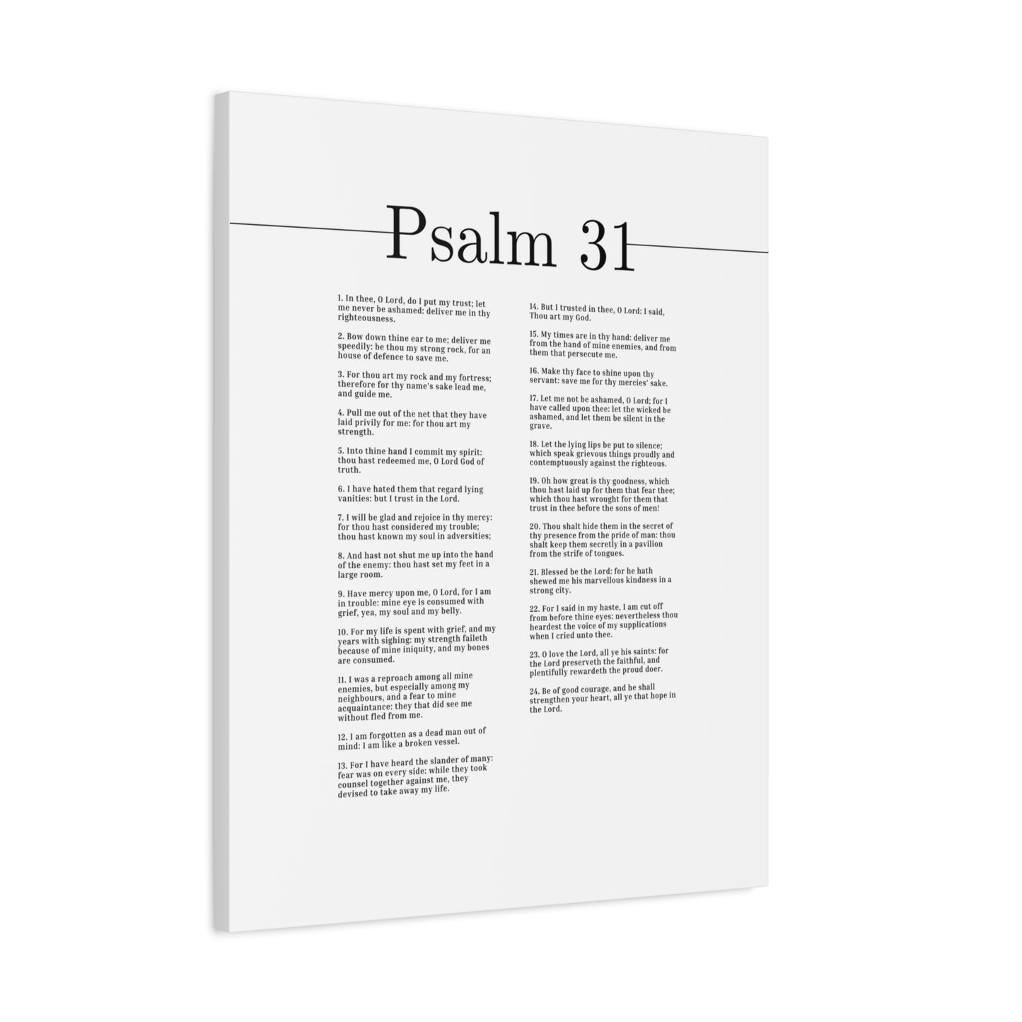 Scripture Canvas O Lord God Of Truth Psalm 31 Christian Wall Art Bible Verse Print Ready to Hang