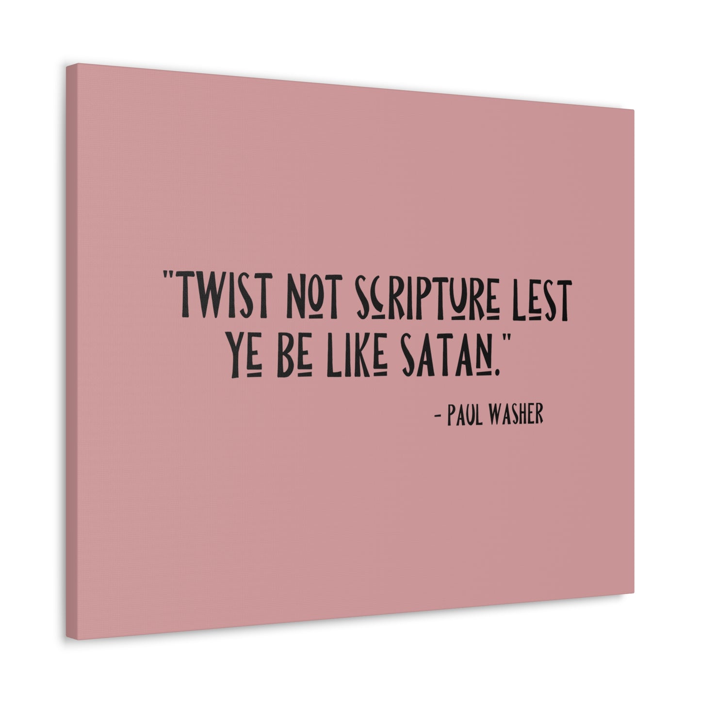 Twist Not Scripture Revelation 22:19 Bible Canvas Christian Wall Art Ready to Hang