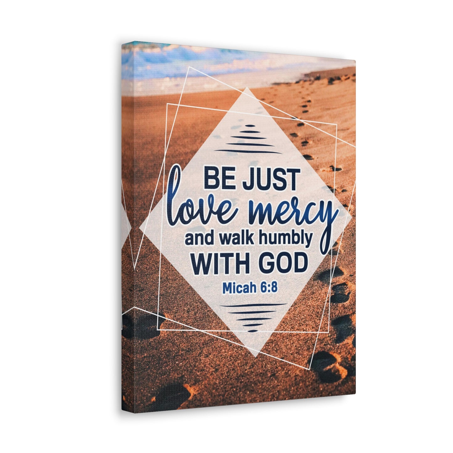 Walk Humbly With God Micah 6:8 Christian Wall Art Bible Verse Print Ready to Hang