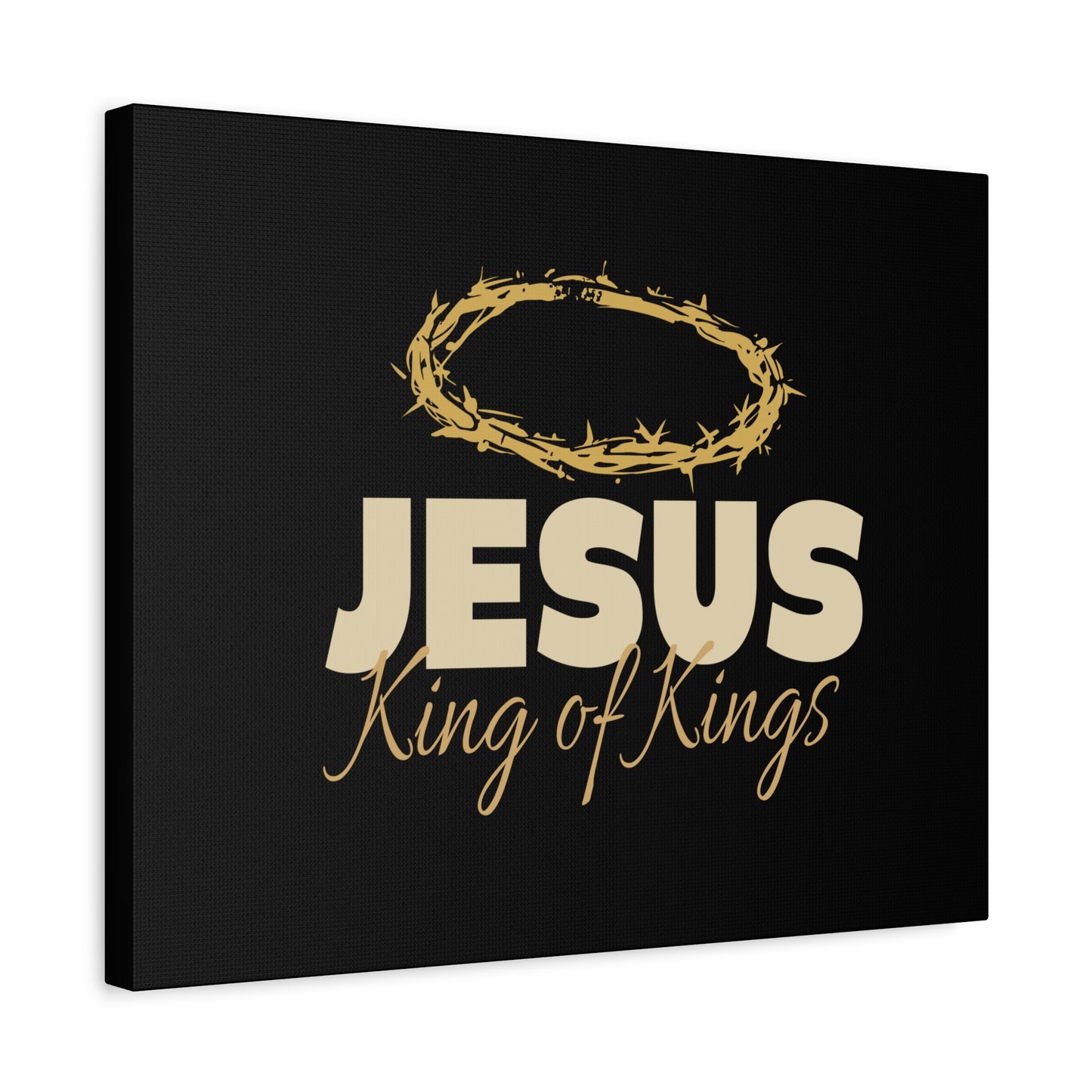 Scripture Walls Jesus King of Kings Bible Verse Canvas Christian Wall Art Ready to Hang Unframed