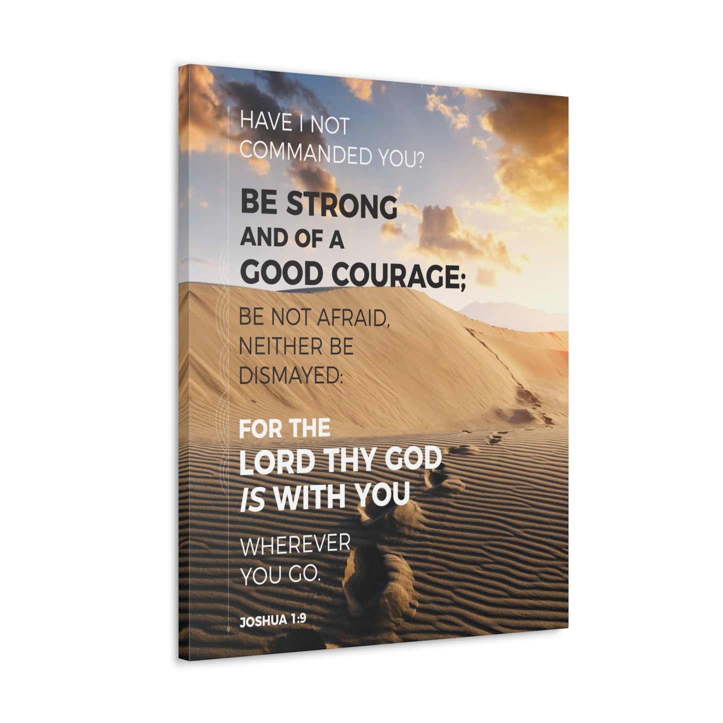 Wherever You Go Joshua 1:9 Dessert Christian Wall Art Bible Verse Print Ready to Hang