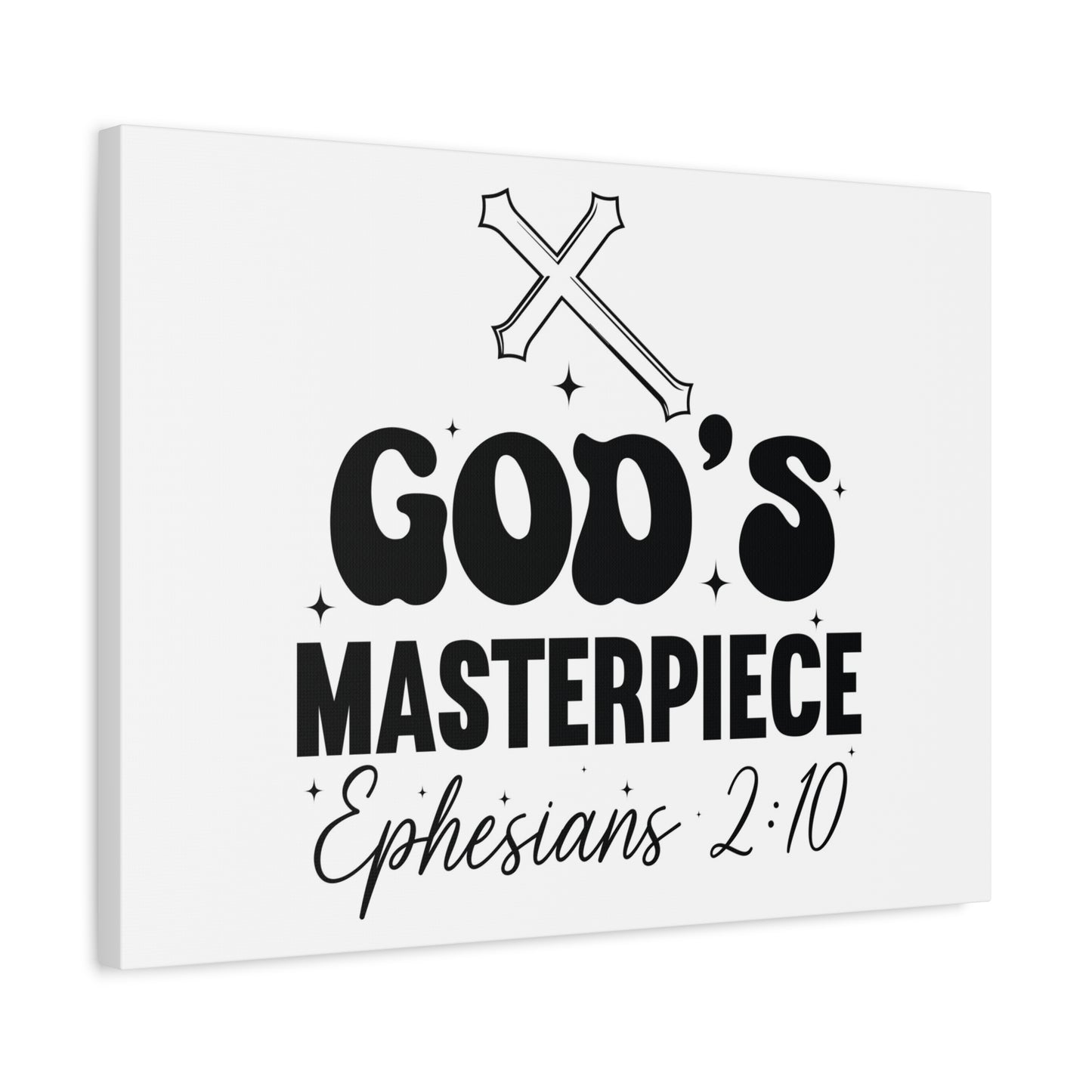 Scripture Walls Ephesians 2:10 You are God's Masterpiece Bible Verse Canvas Christian Wall Art Ready to Hang Unframed