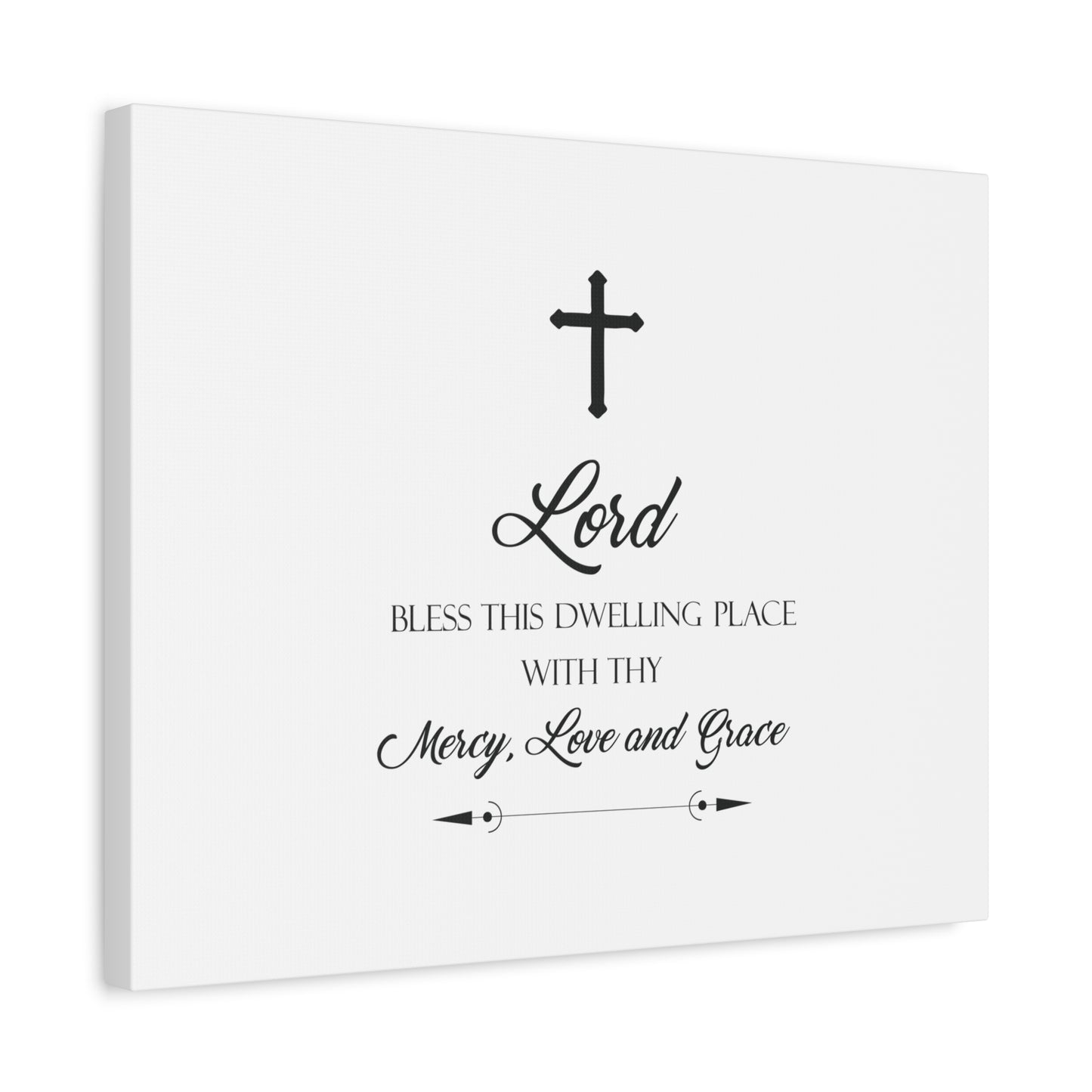 Scripture Canvas Lord Bless This Dwelling Place Psalm 23:6 Christian Wall Art Bible Verse Print Ready to Hang
