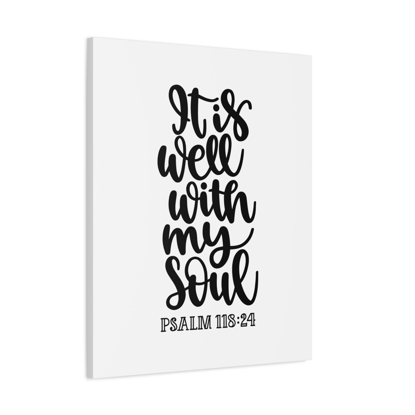 Scripture Canvas My Soul Psalm 118:24 Christian Wall Art Bible Verse Print Ready to Hang