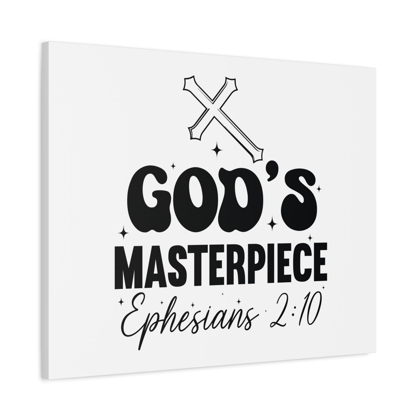 Scripture Walls Ephesians 2:10 You are God's Masterpiece Bible Verse Canvas Christian Wall Art Ready to Hang Unframed