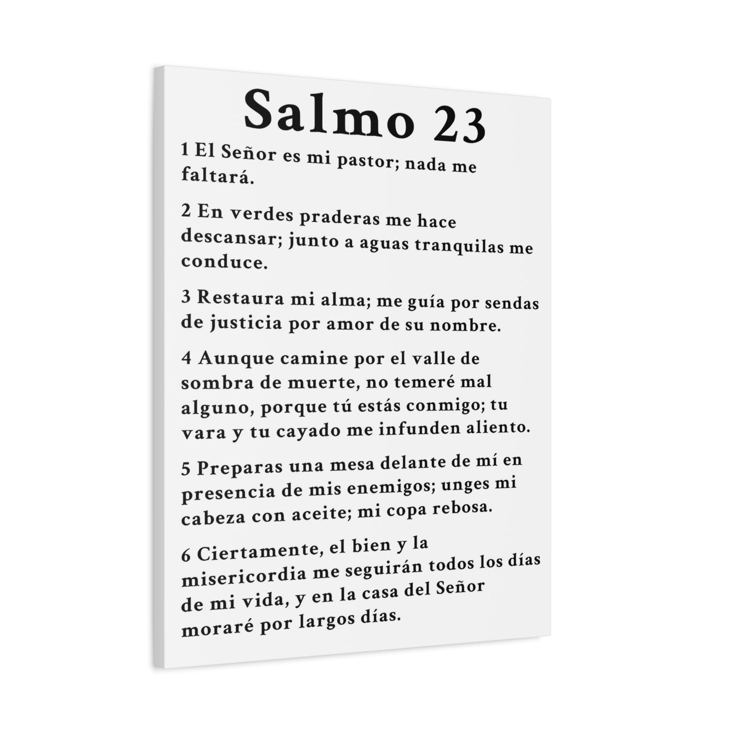 Scripture Walls Salmo 23 Chapter White Christian Wall Art Print Ready to Hang Unframed