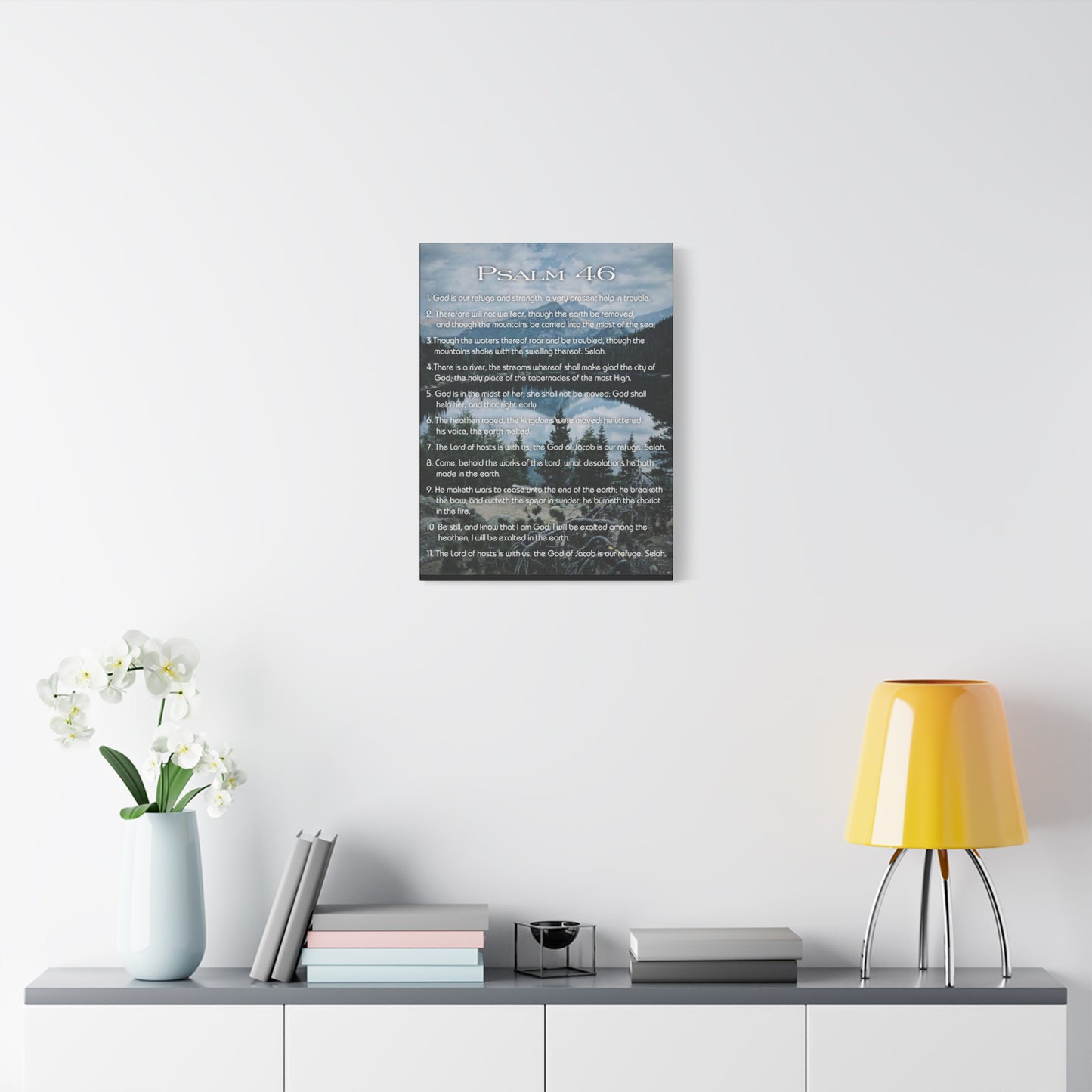 Scripture Walls Lord Reign In Me Psalm 46:11 Colored Christian Wall Art Print Ready to Hang