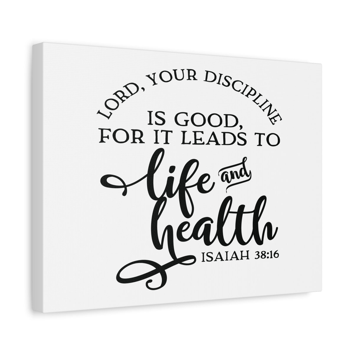 Scripture Canvas Life And Health Isaiah 38:16 Christian Wall Art Bible Verse Print Ready to Hang