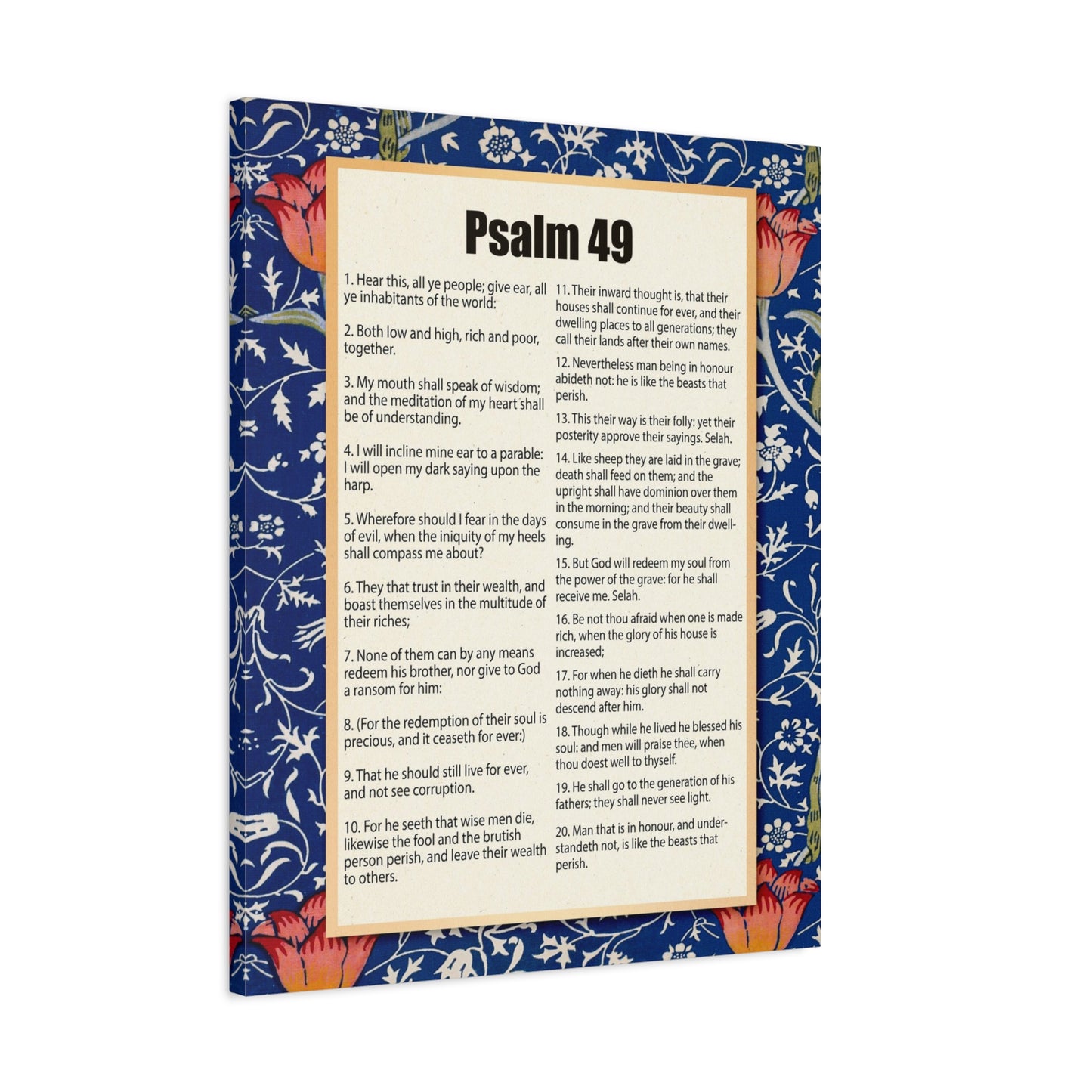 Scripture Walls Riches Will Not Last Psalm 49:17 Christian Wall Art Bible Verse Print Ready to Hang