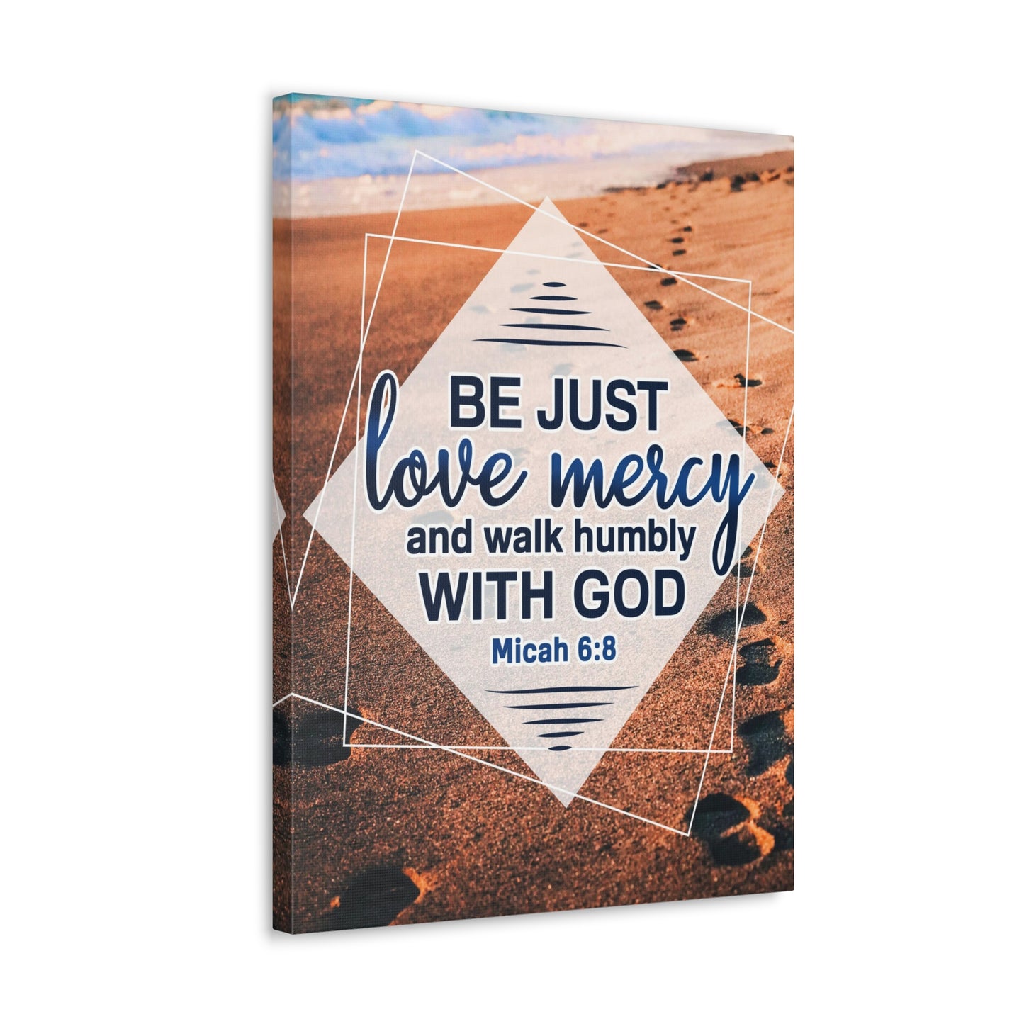 Walk Humbly With God Micah 6:8 Christian Wall Art Bible Verse Print Ready to Hang