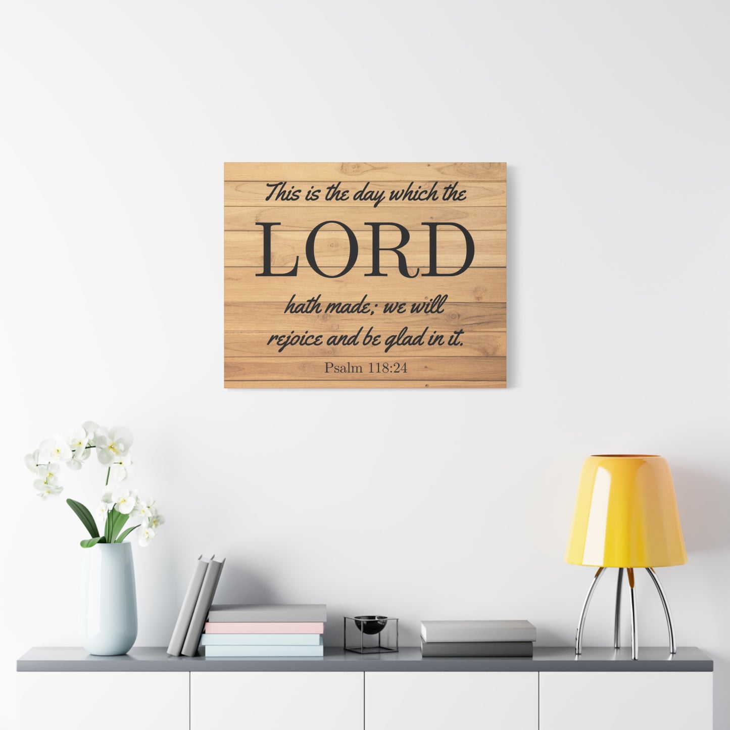 Scripture Walls The Lord Hath Made Psalm 118:24 Bible Verse Canvas Christian Wall Art Ready to Hang