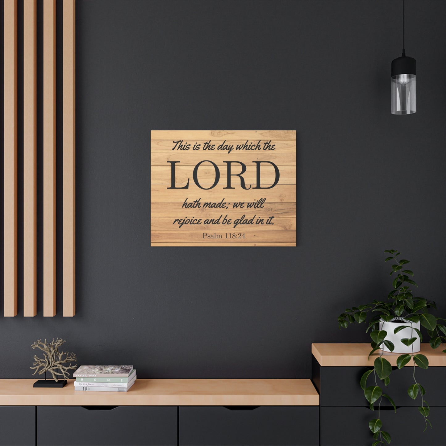 Scripture Walls The Lord Hath Made Psalm 118:24 Bible Verse Canvas Christian Wall Art Ready to Hang