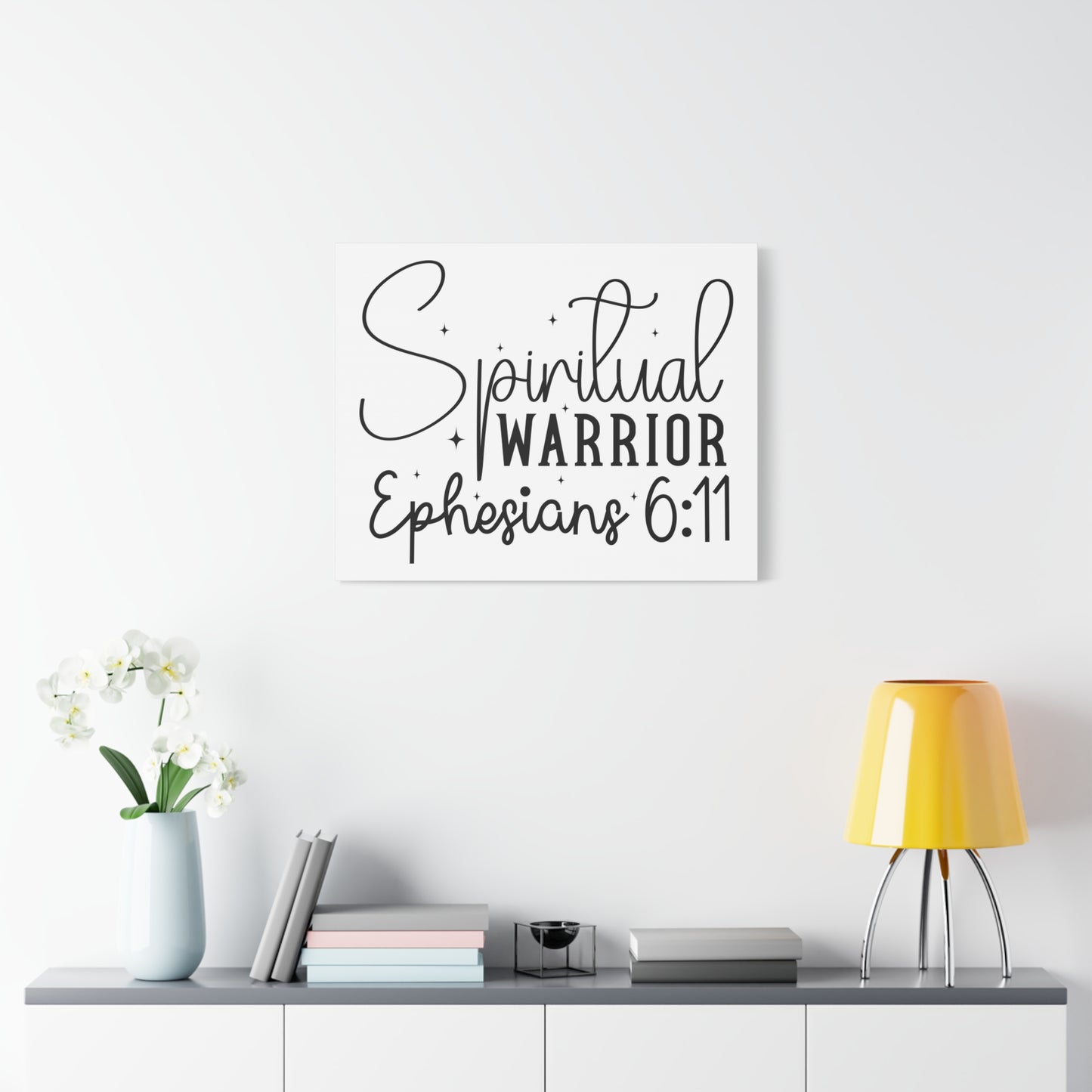 Scripture Walls Ephesians 6:11 A Spiritual Warrior Bible Verse Canvas Christian Wall Art Ready to Hang Unframed