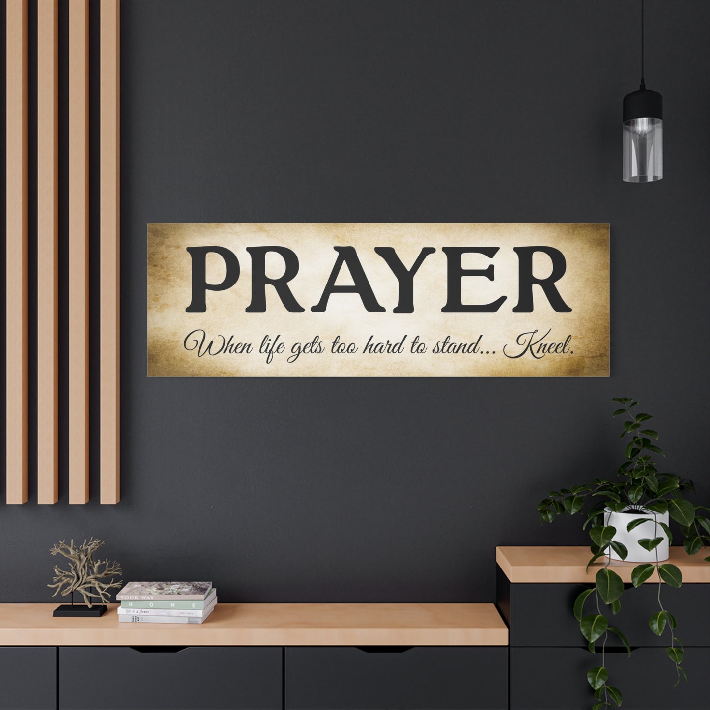 Scripture Walls Prayer Gold Bible Verse Canvas Christian Wall Art Ready to Hang Unframed