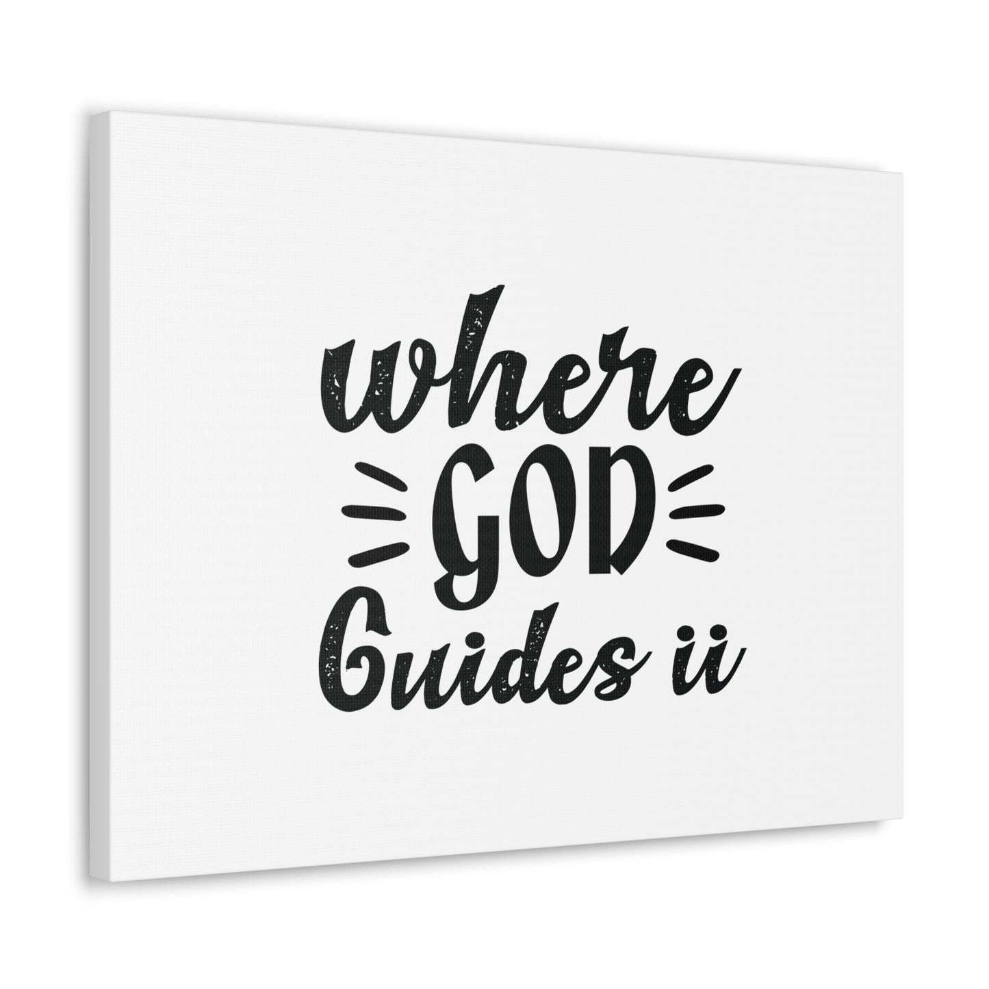 Where God Guides It Psalm 119:105 Christian Wall Art Bible Verse Print Ready to Hang