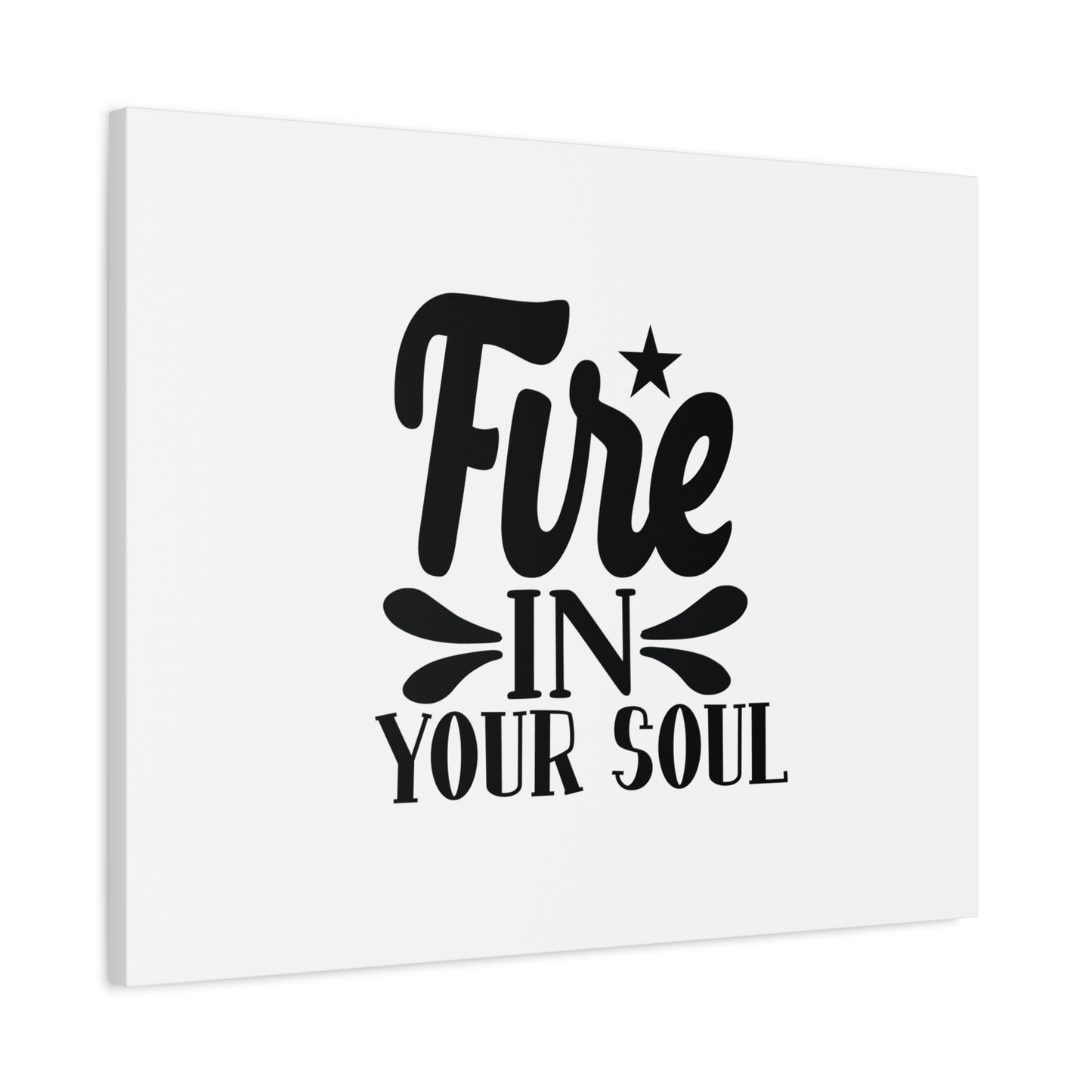Scripture Canvas Fire In Your Soul Psalm 39:3 Christian Wall Art Bible Verse Print Ready to Hang