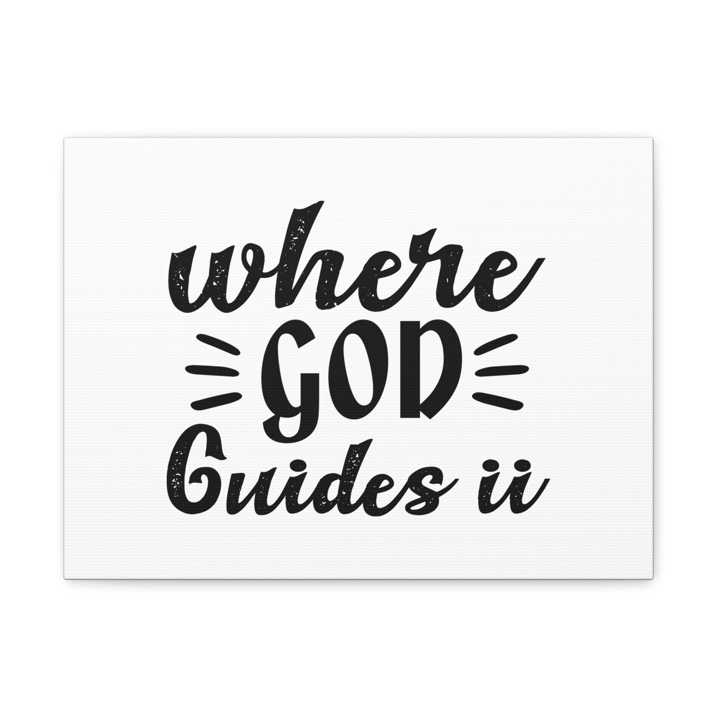 Where God Guides U Psalm 119:105 Christian Wall Art Bible Verse Print Ready to Hang