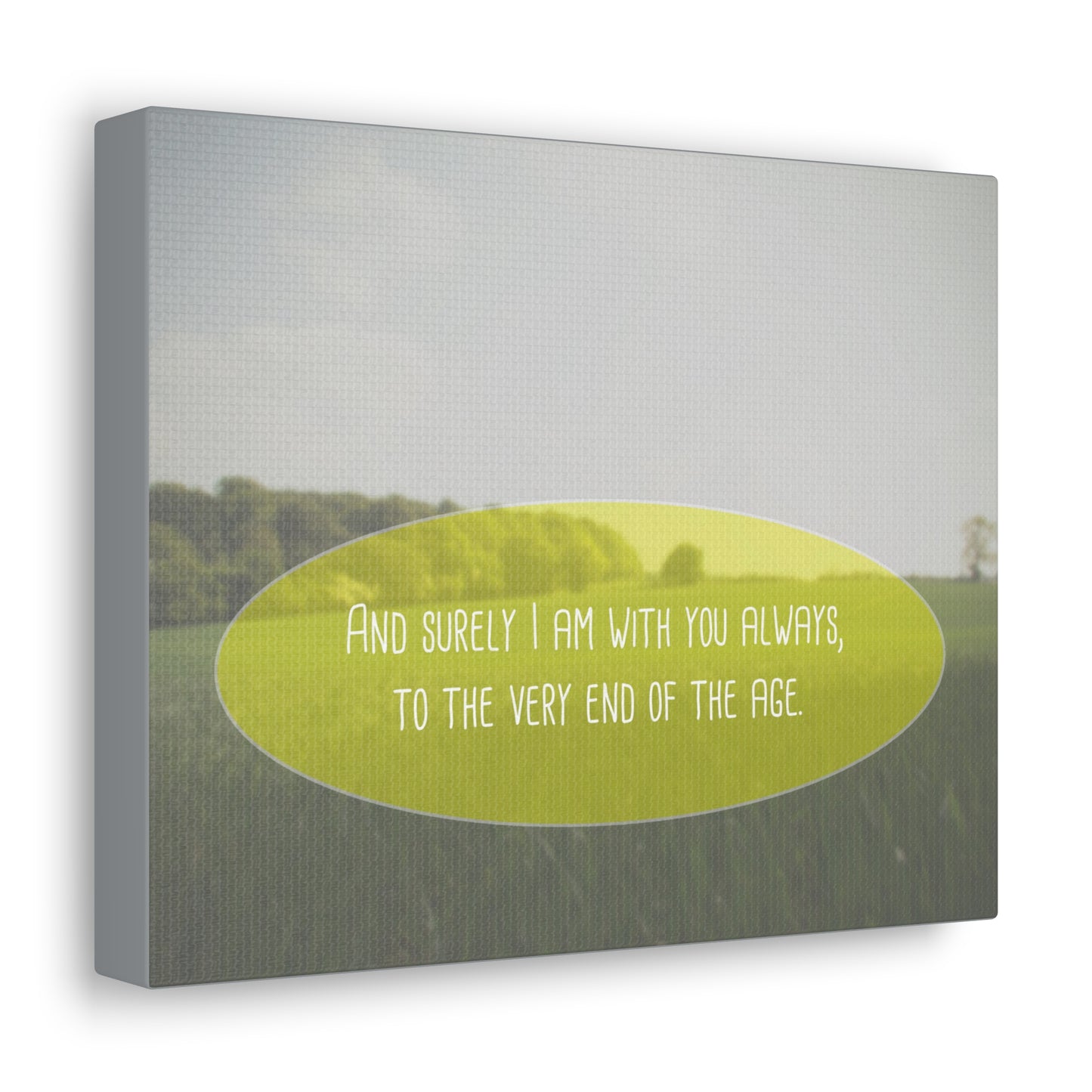 With You Always Matthew 28:20 Christian Wall Art Bible Verse Print Ready to Hang