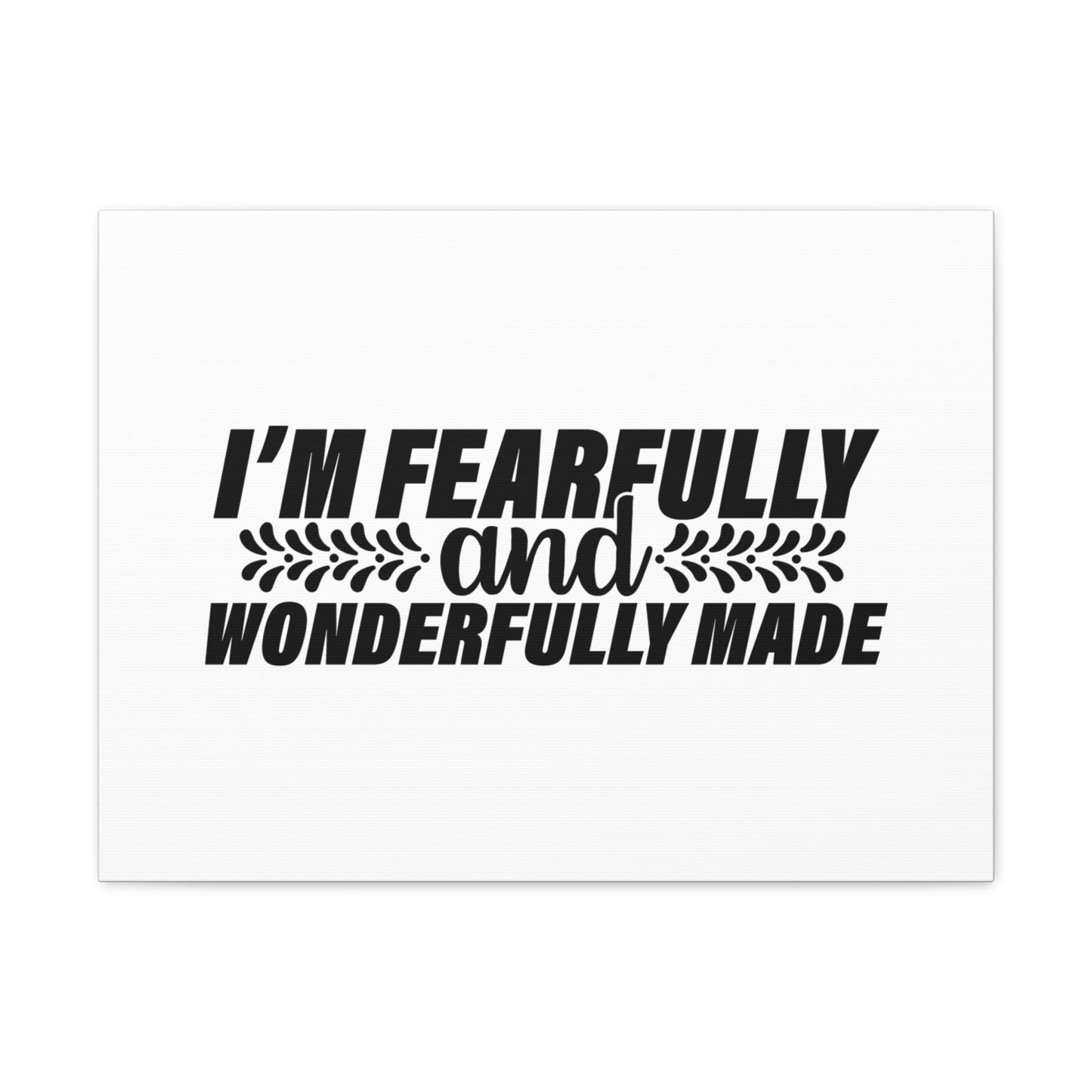 Wonderfully Made Psalm 139:14 White Christian Wall Art Bible Verse Print Ready to Hang