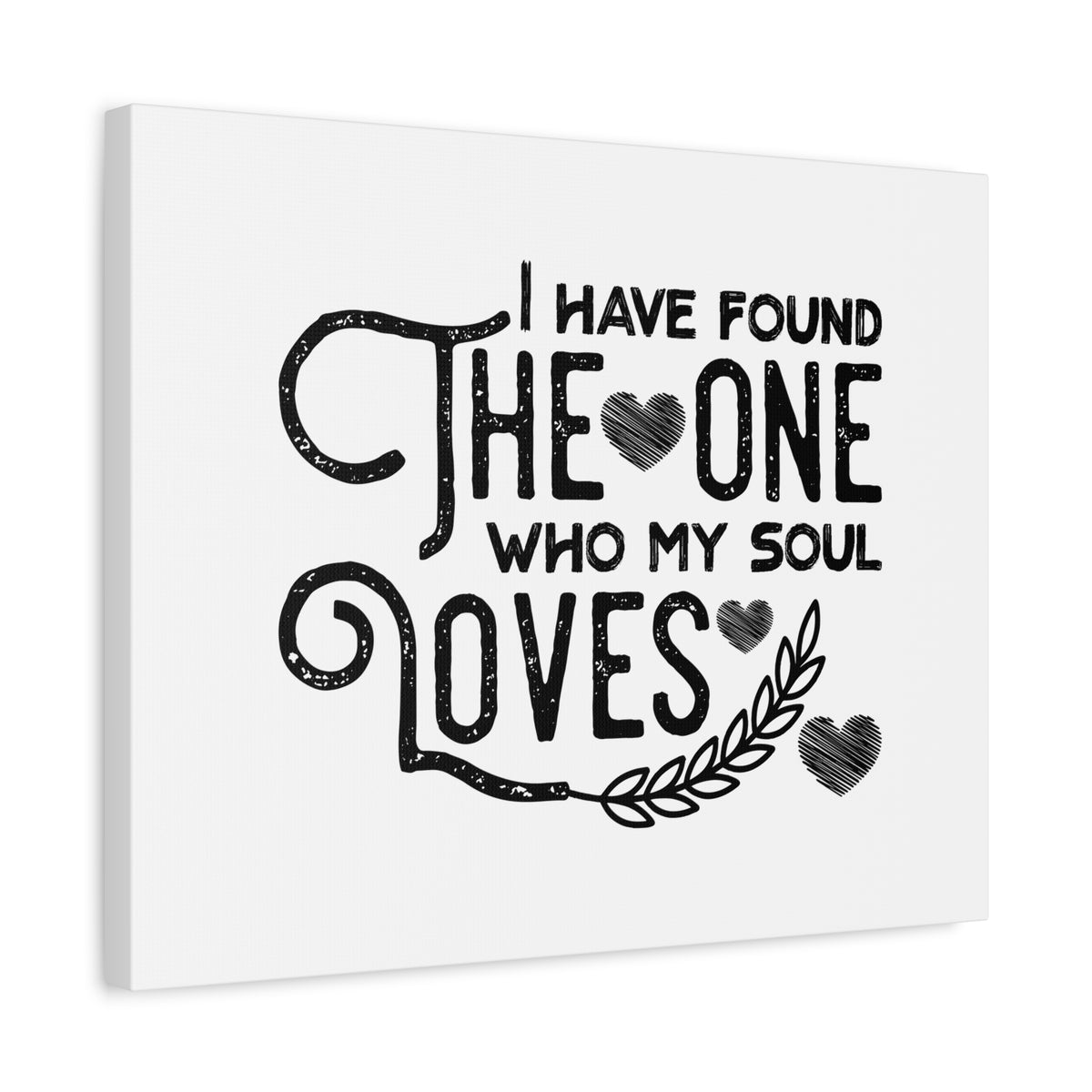 Scripture Canvas The One Who My Soul Loves Christian Wall Art Bible Verse Print Ready to Hang