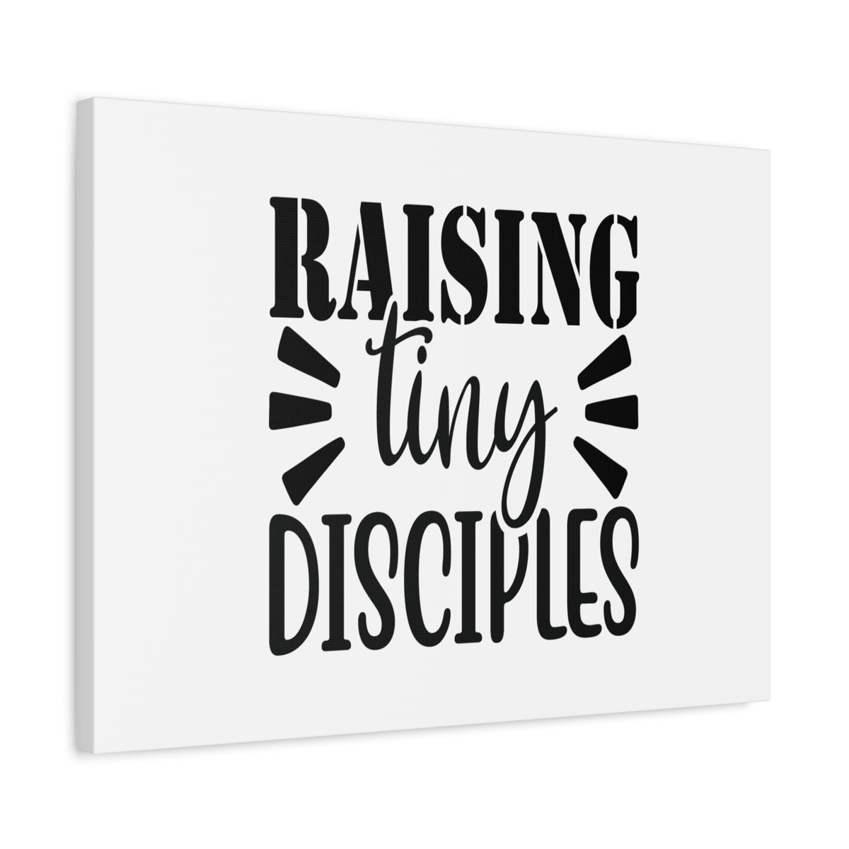 Scripture Canvas Raising Tiny Disciples 2 Timothy 2:2 Christian Wall Art Bible Verse Print Ready to Hang