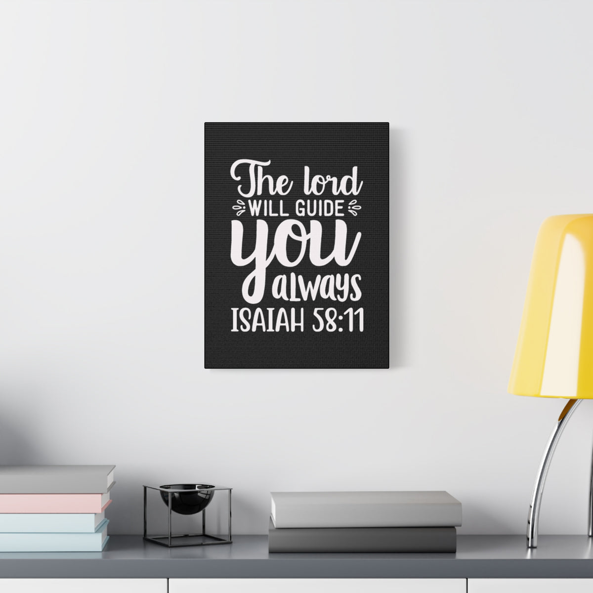 Scripture Walls The Lord Will Guide You Always Isaiah 58:11 Bible Verse Canvas Christian Wall Art Ready to Hang Unframed