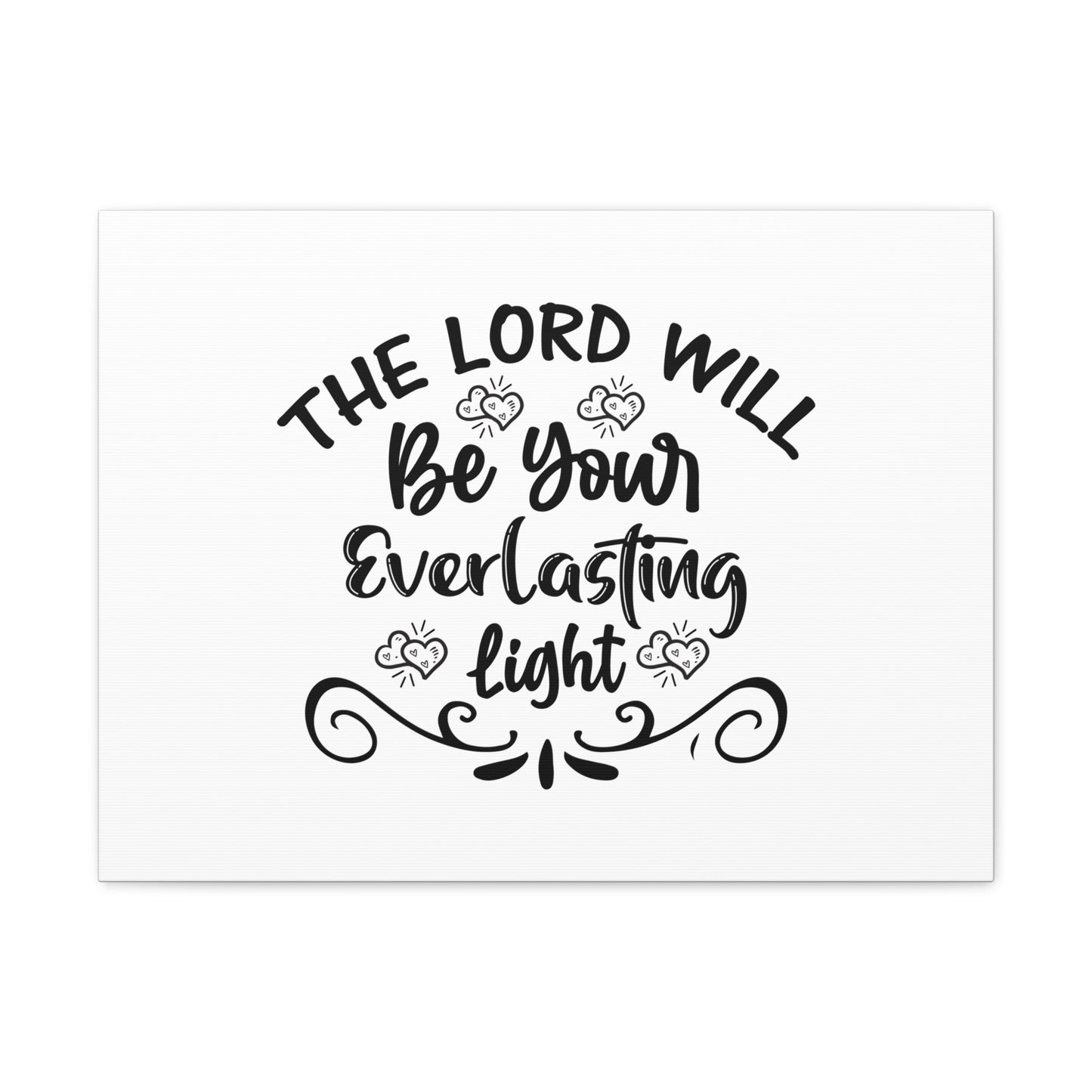 The Lord Will Be Your Everlasting Light Isaiah 60:20 Christian Wall Art Bible Verse Print Ready to Hang