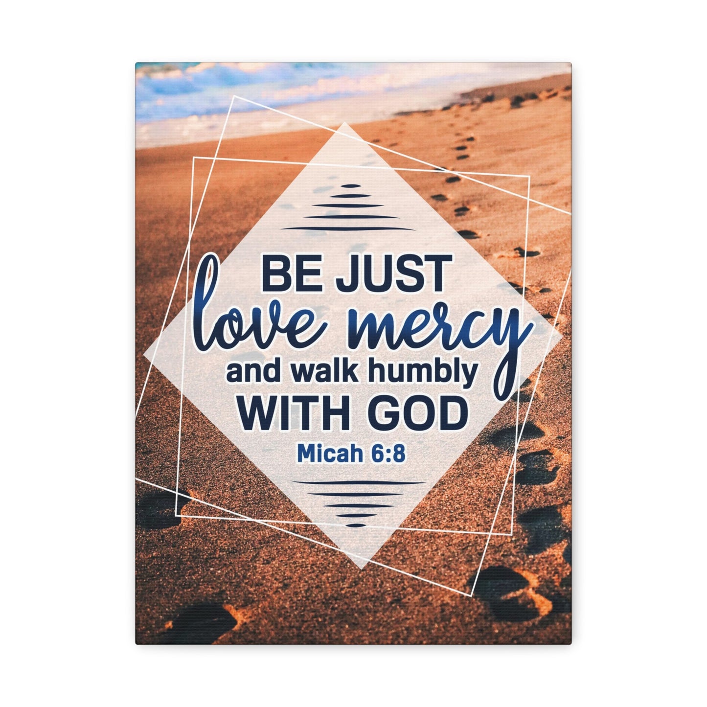 Walk Humbly With God Micah 6:8 Christian Wall Art Bible Verse Print Ready to Hang