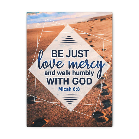 Walk Humbly With God Micah 6:8 Christian Wall Art Bible Verse Print Ready to Hang