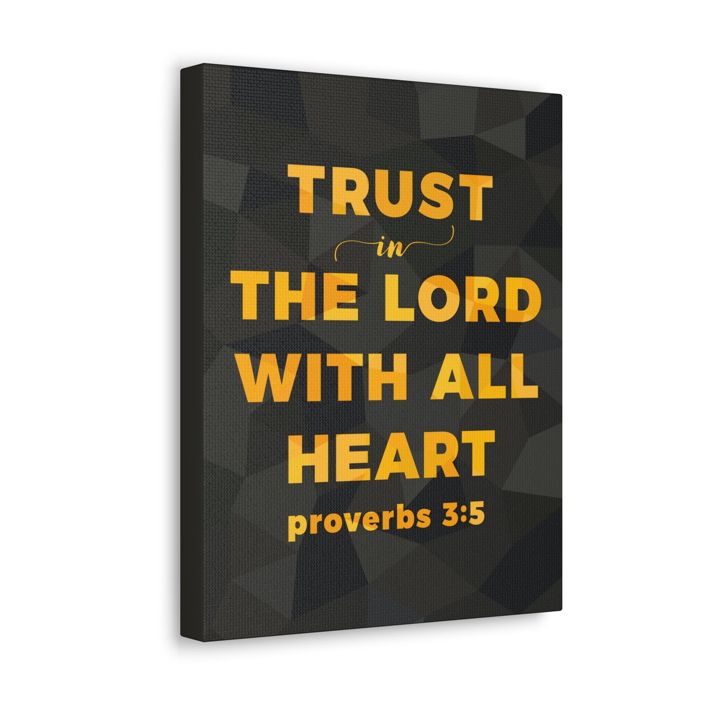 Trust In The Lord Proverbs 3:5 Christian Wall Art Bible Verse Print Ready To Hang