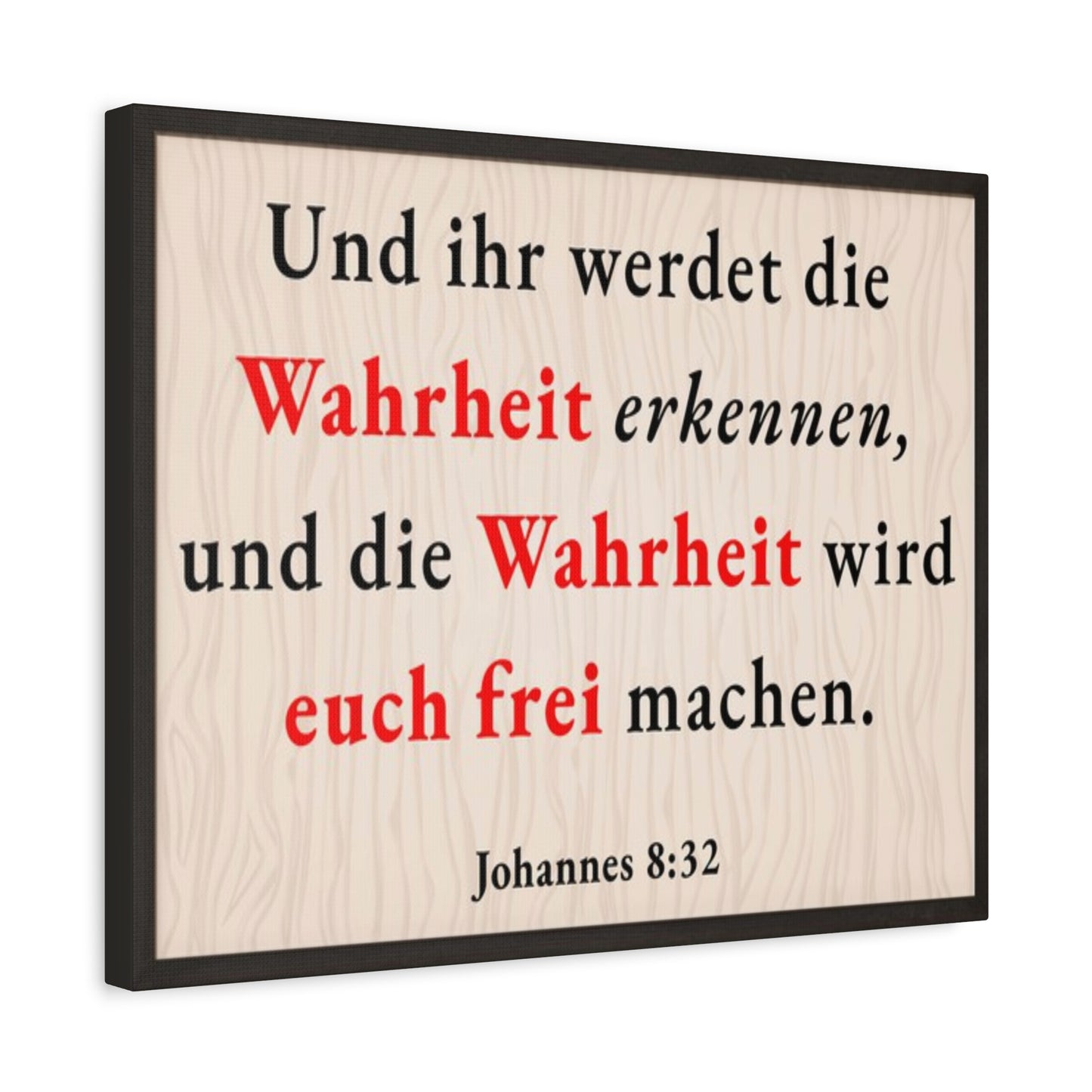 Scripture Walls Johannes 8:32 John 8:32 Truth Will Set You Free Bible Verse Canvas Christian Wall Art Ready to Hang Unframed