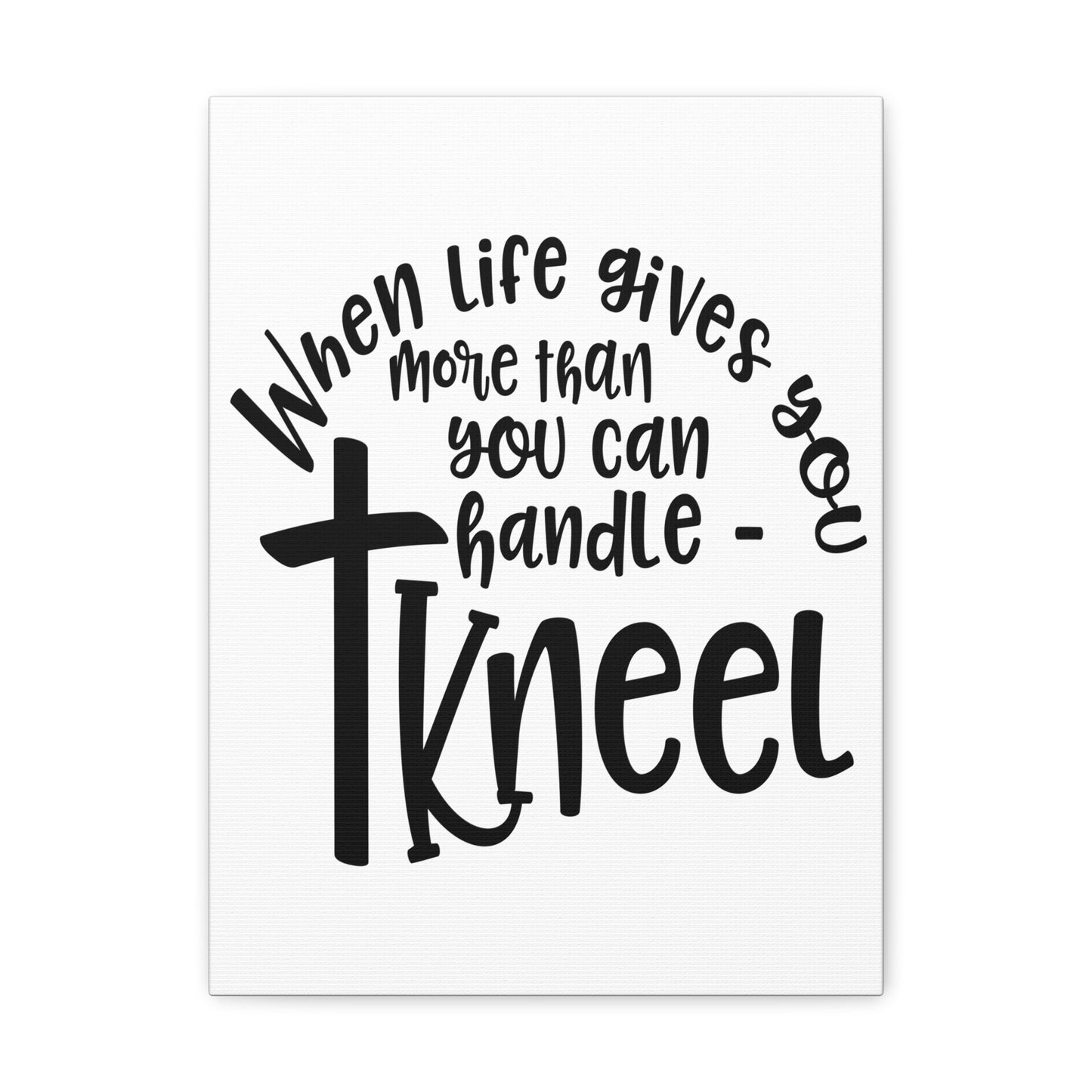 When Life Gives Matthew 11:28 Christian Wall Art Print Ready to Hang