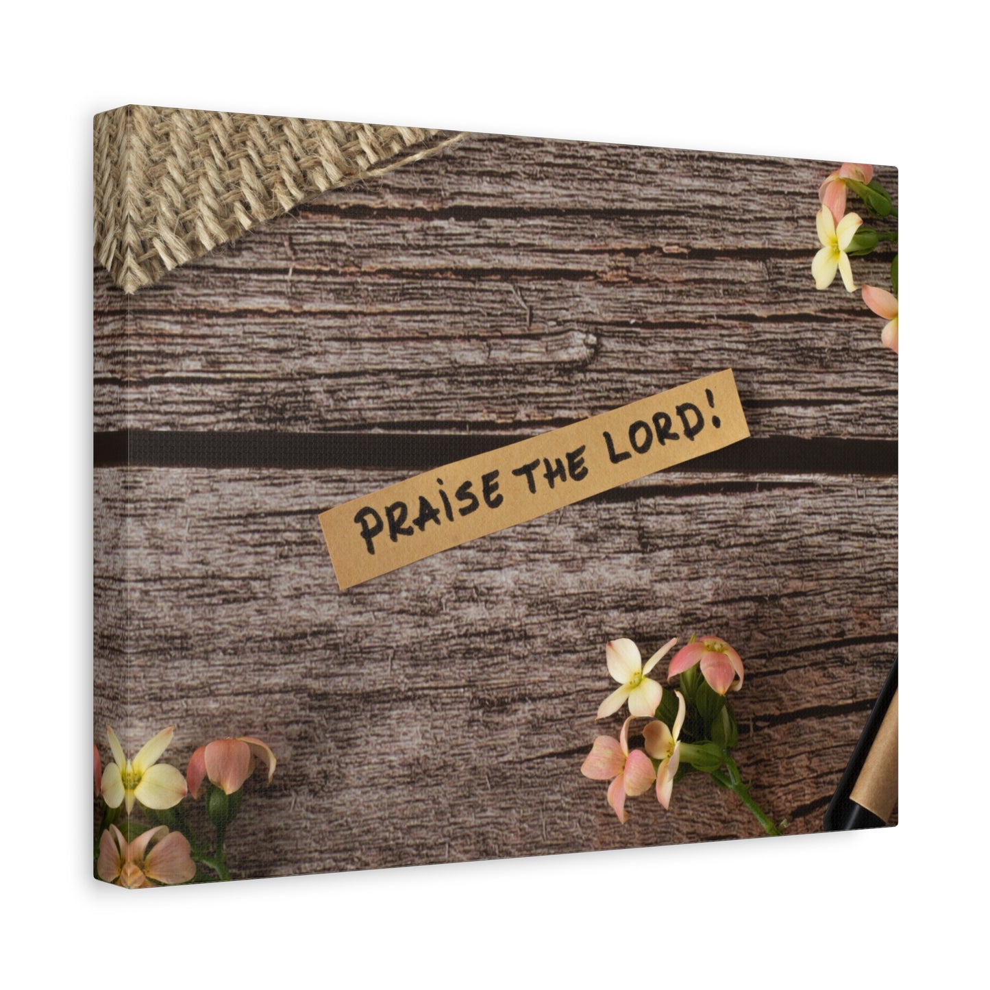 Scripture Walls Praise The Lord Psalm 150:6 Wood Bible Verse Canvas Christian Wall Art Ready to Hang